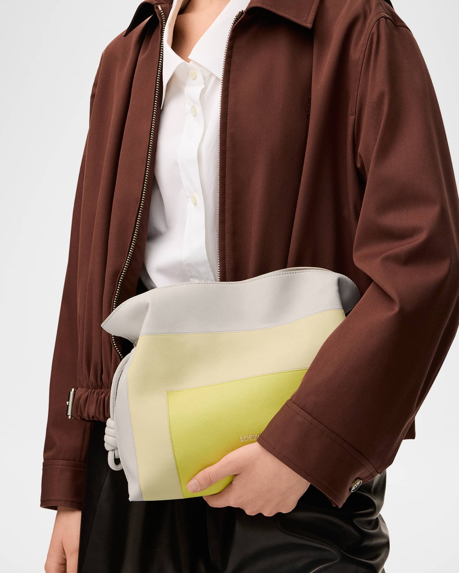 Loewe x Albers Flamenco Medium Clutch Bag in Nappa Leather