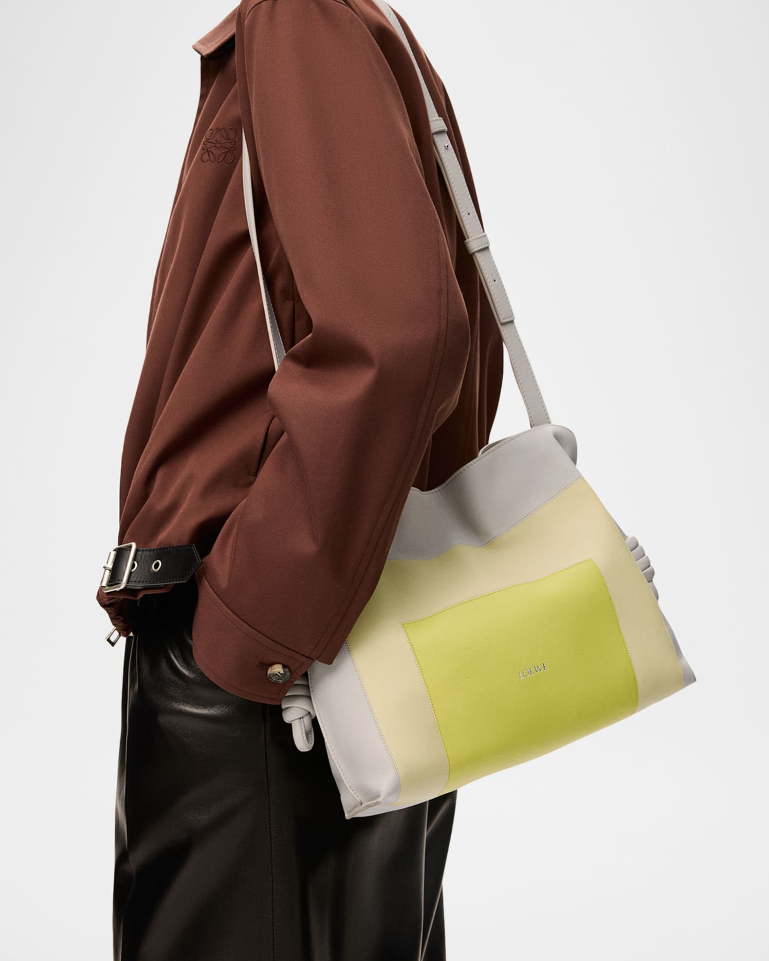 Loewe x Albers Flamenco Medium Clutch Bag in Nappa Leather