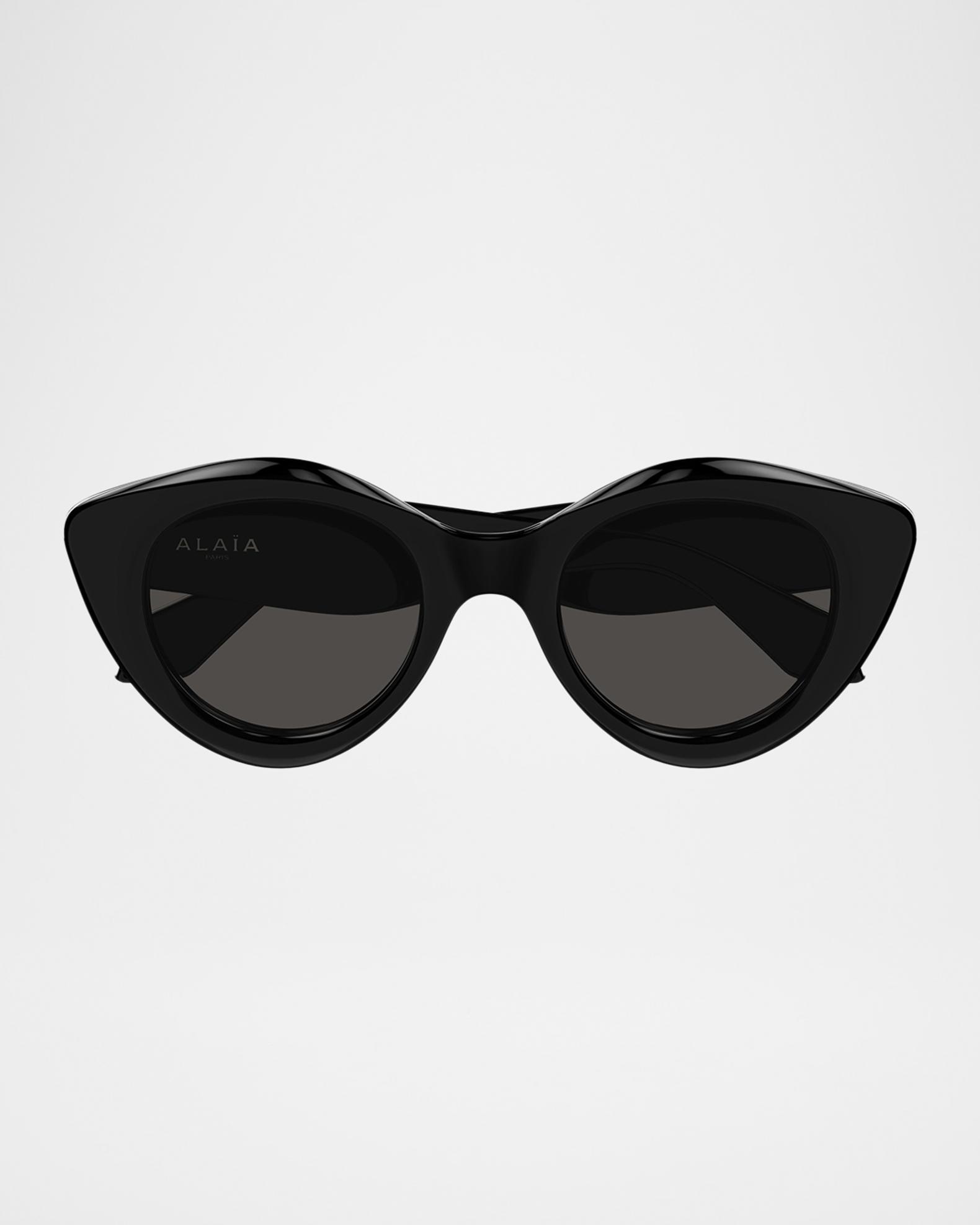 ALAIA 60mm Rounded Cat-Eye Sunglasses | Neiman Marcus