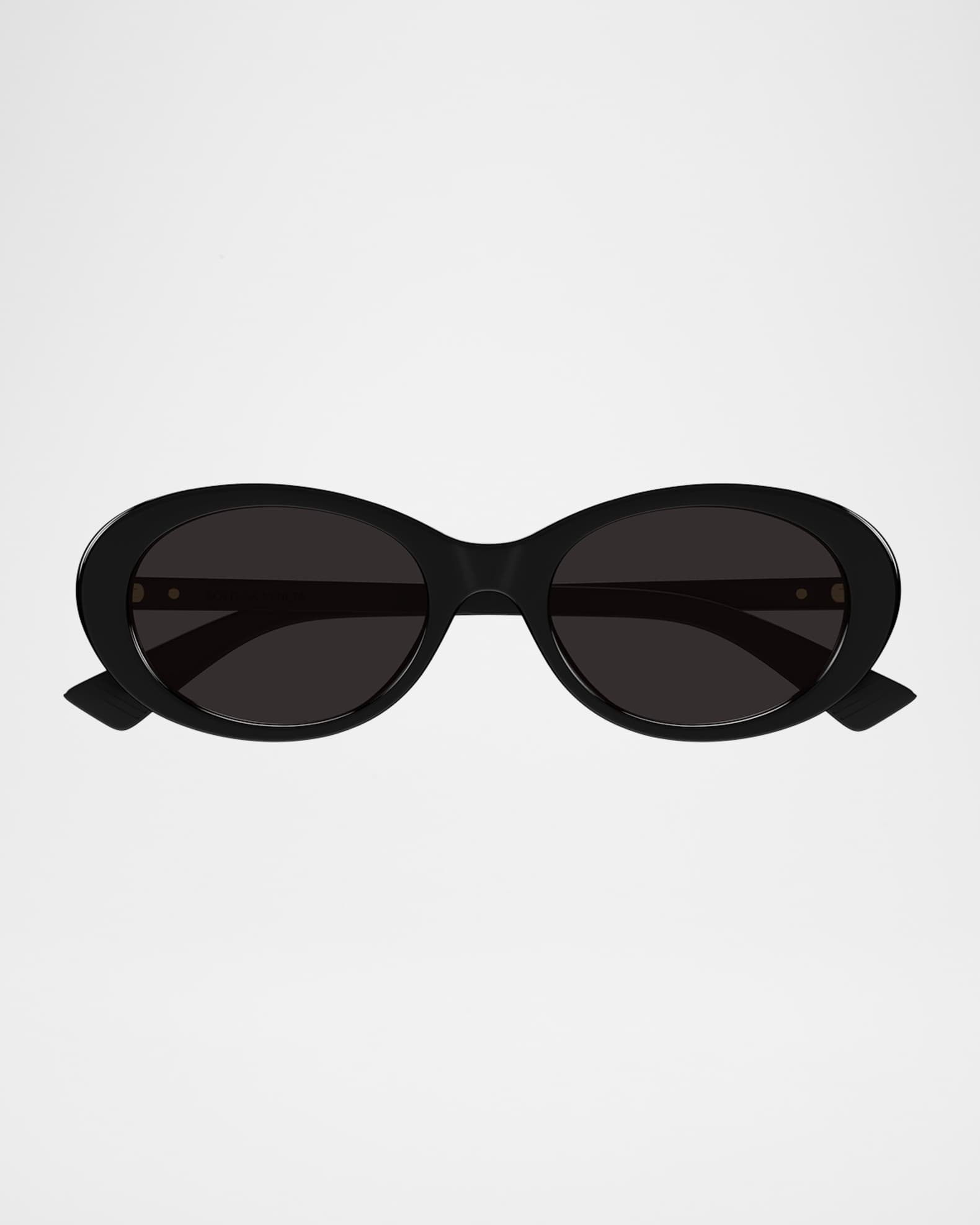 Bottega Veneta Classic 56mm Acetate Oval Sunglasses | Neiman Marcus