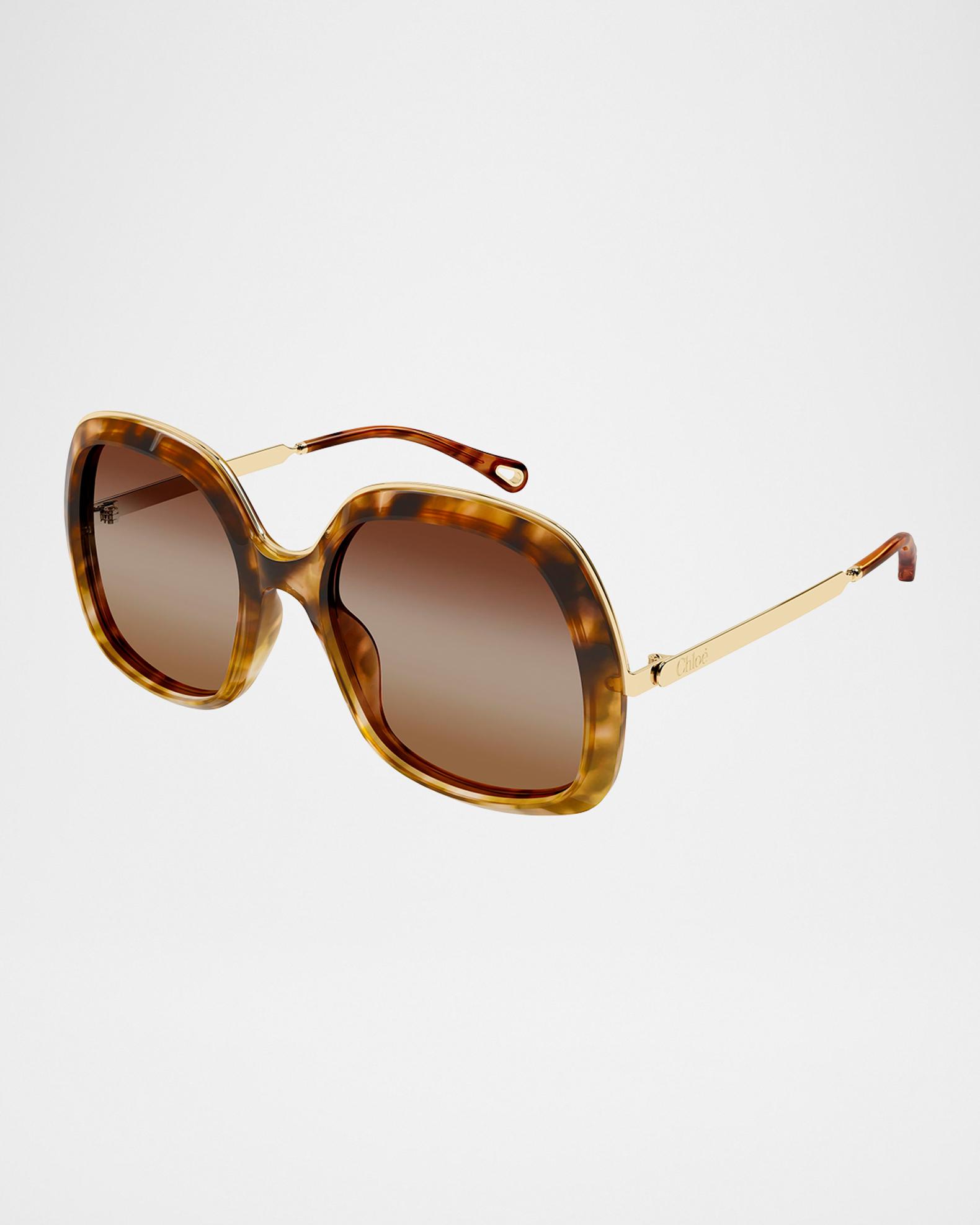 Chloe Leia 56mm Acetate & Metal Square Sunglasses | Neiman  display picture 3