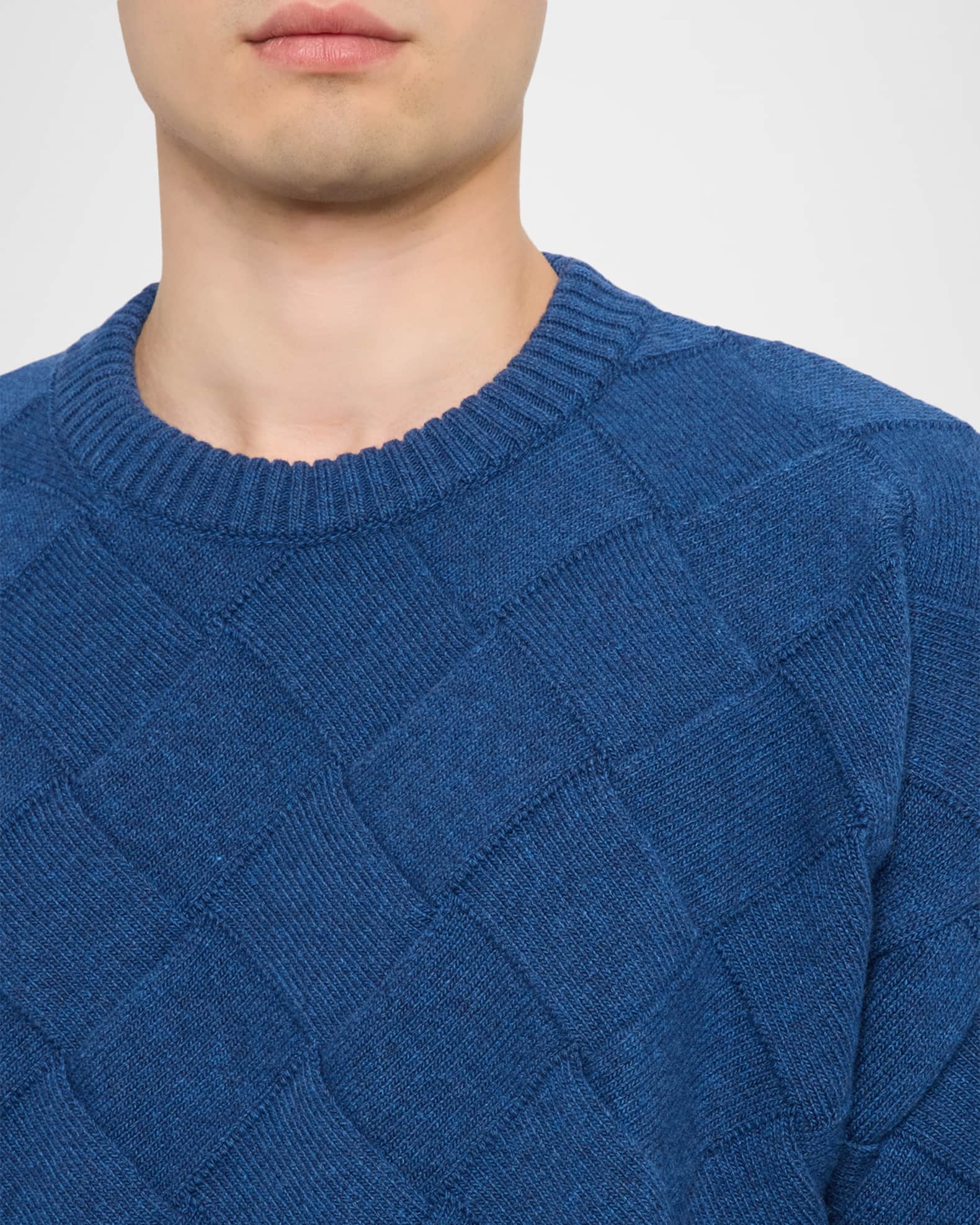 Bottega Veneta ニット スウェット Bottega Veneta Men's Intrecciato Wool Knit Crewneck Sweater