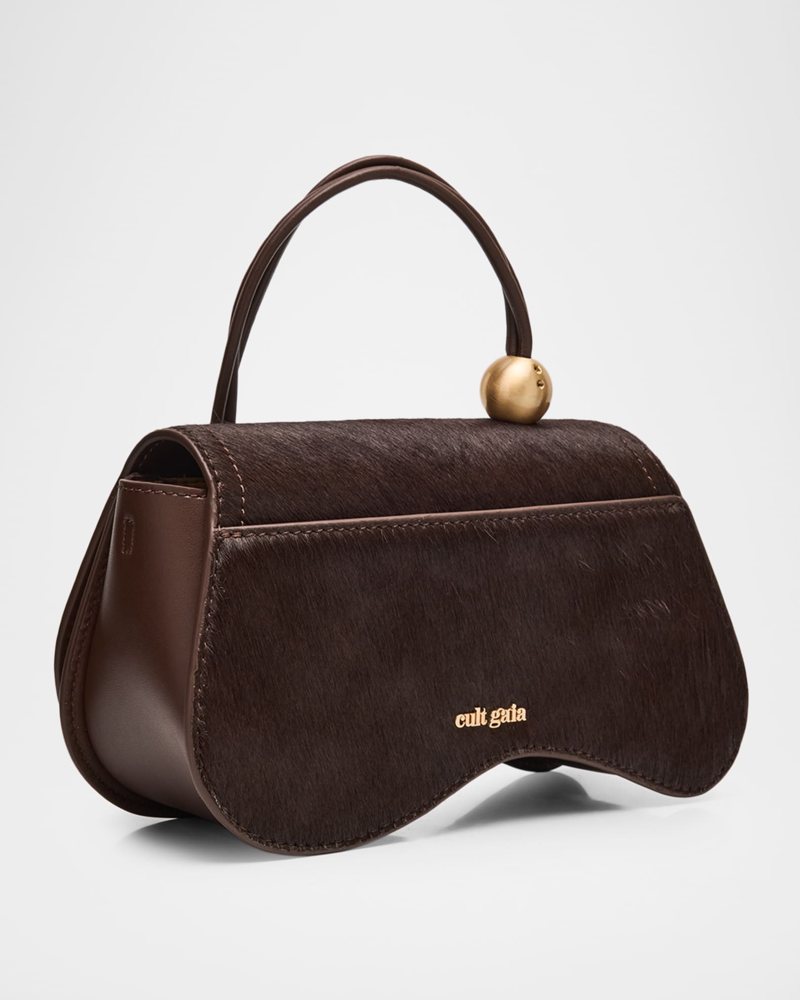 Cult Gaia Kazia Sculptural Calf Hair Crossbody Bag | Neiman Marcus