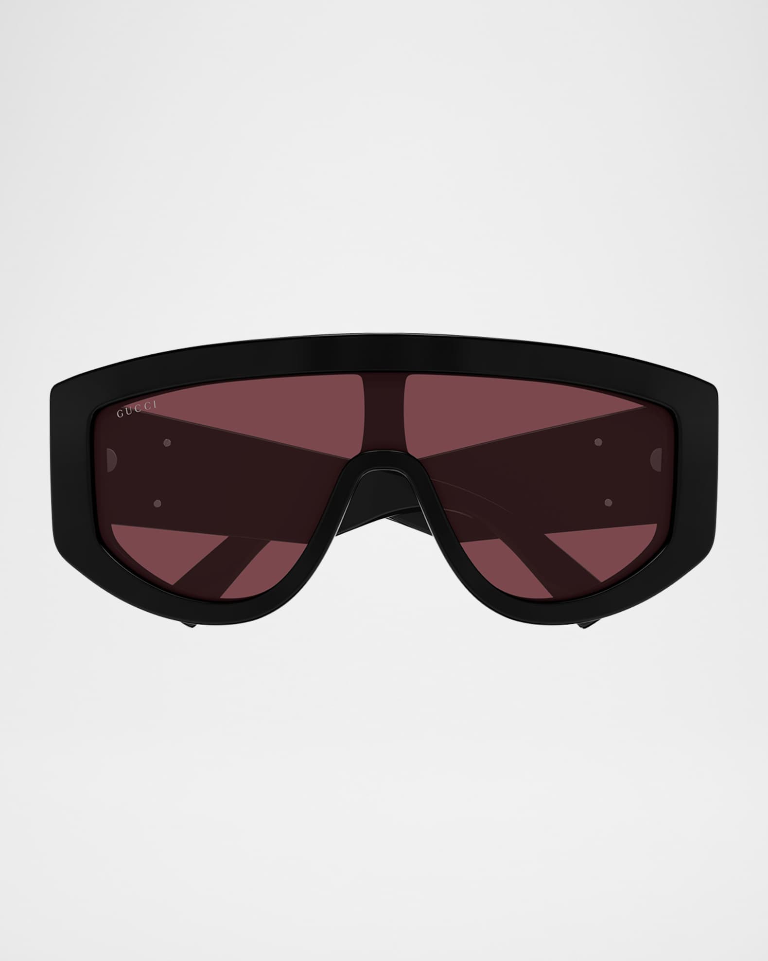 Gucci GG Extruded 99mm Acetate Shield Sunglasses | Neiman Marcus