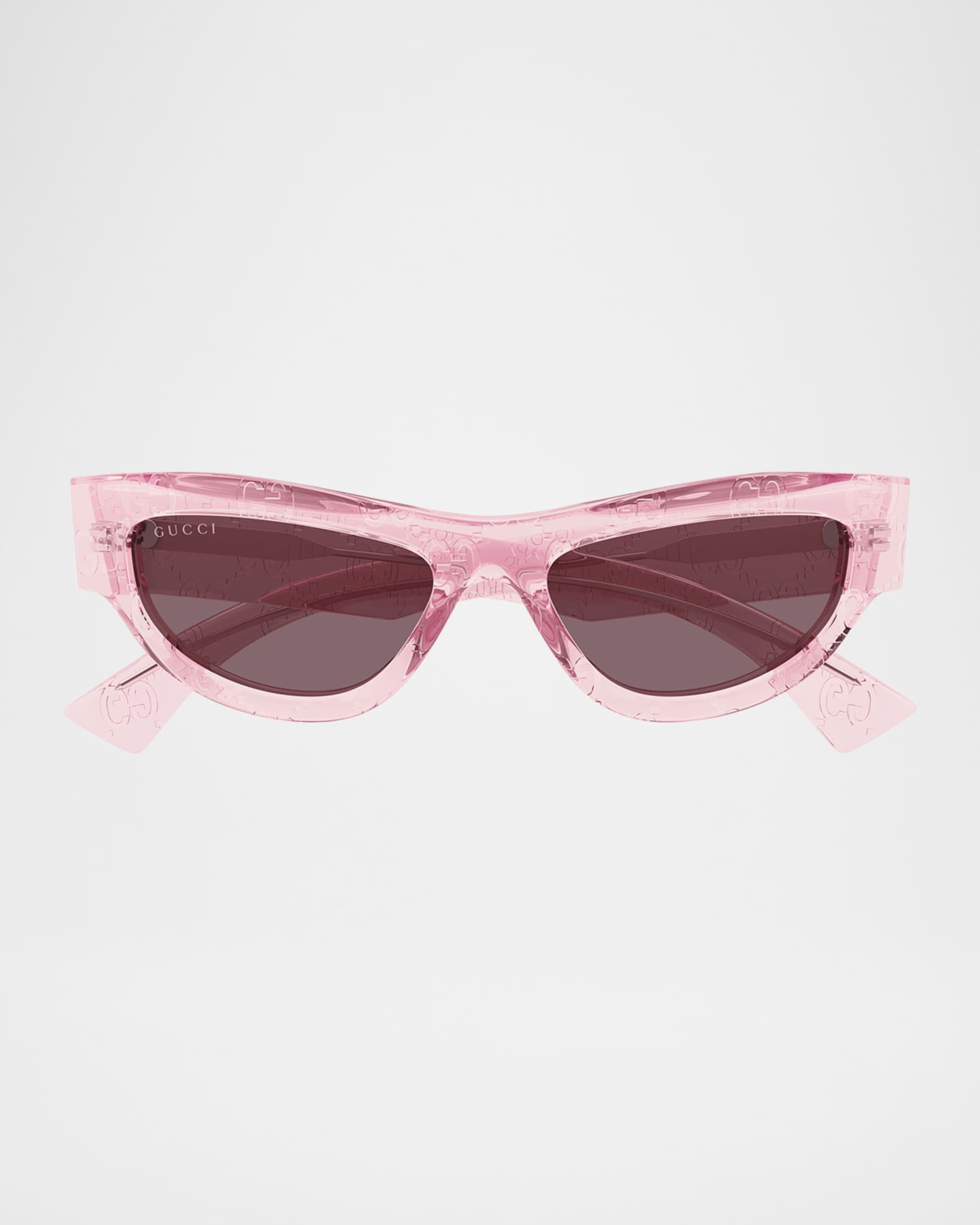 Gucci Miami Logo 53mm Acetate Cat-Eye Sunglasses | Neiman Marcus