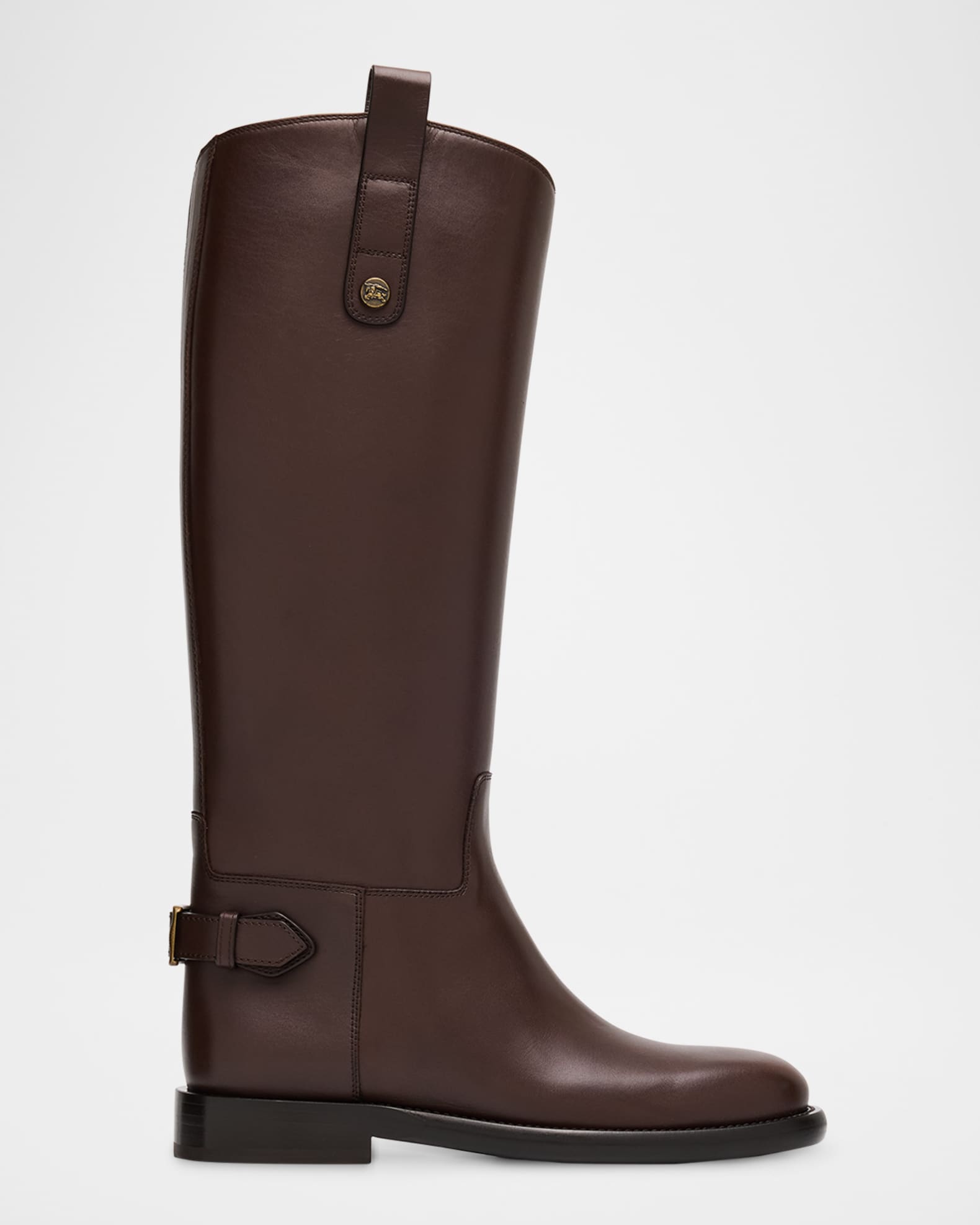 Burberry Cavalier Knee-High Leather Riding Boots | Neiman Marcus