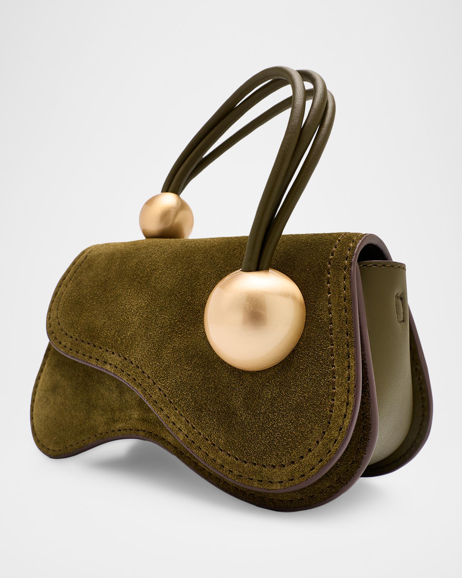 keith 他の方は購入しないでください Cult Gaia Kazia Sculptural Suede Crossbody Bag | Neiman Marcus