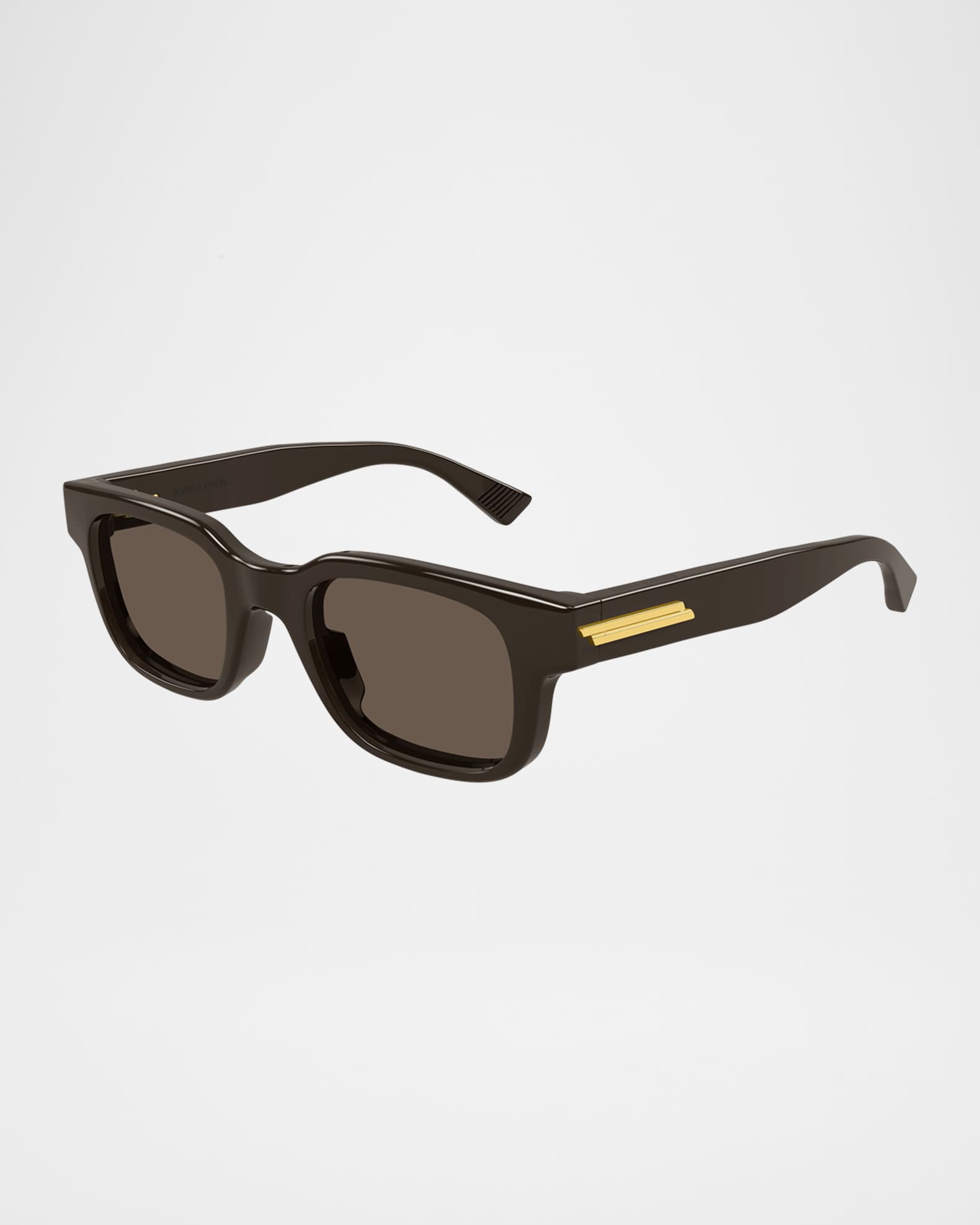 Bottega Veneta Men's Bv1411s-003 Plastic Rectangle Sunglasses