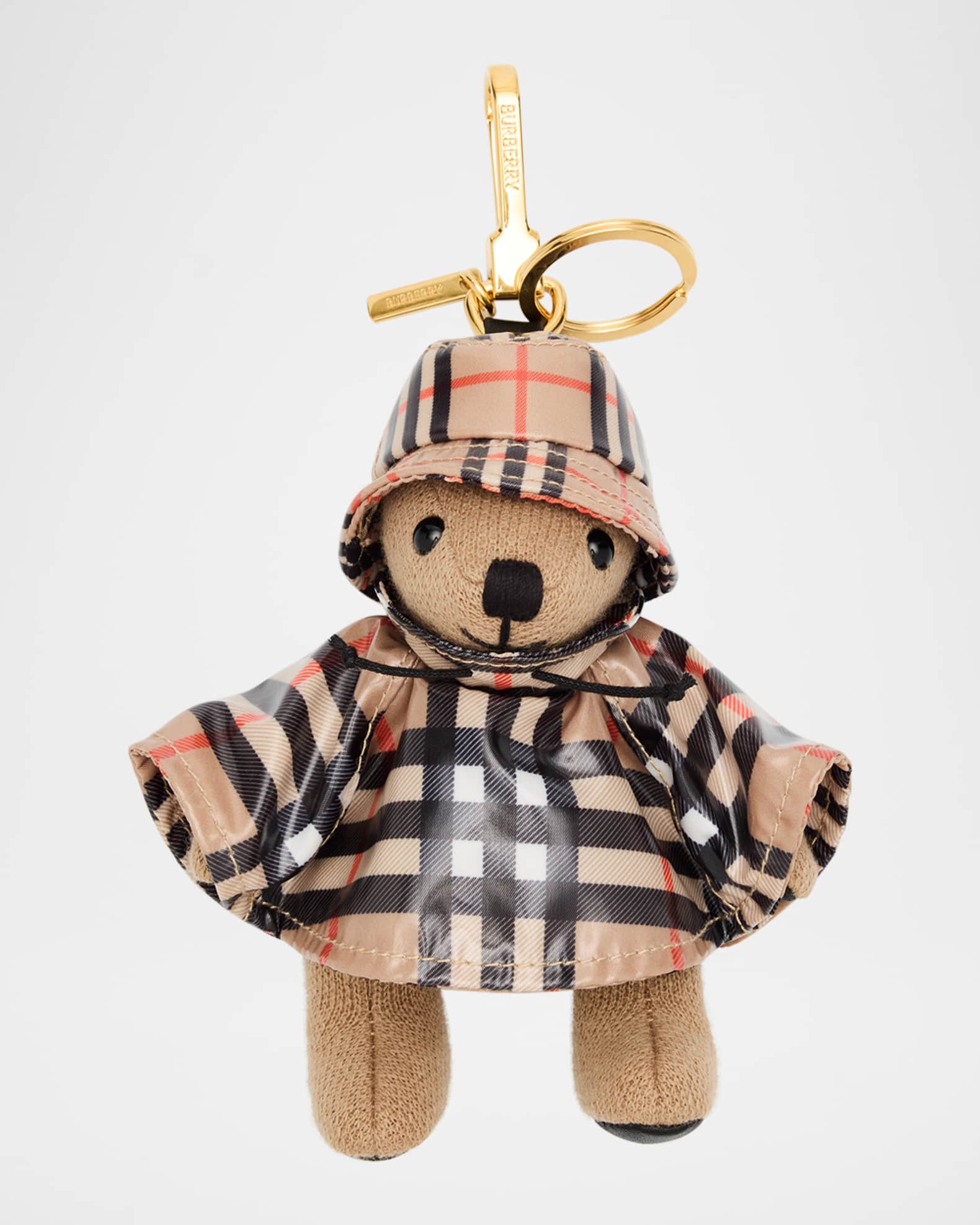 Burberry Thomas Check Raincoat Bear Bag Charm | Neiman Marcus