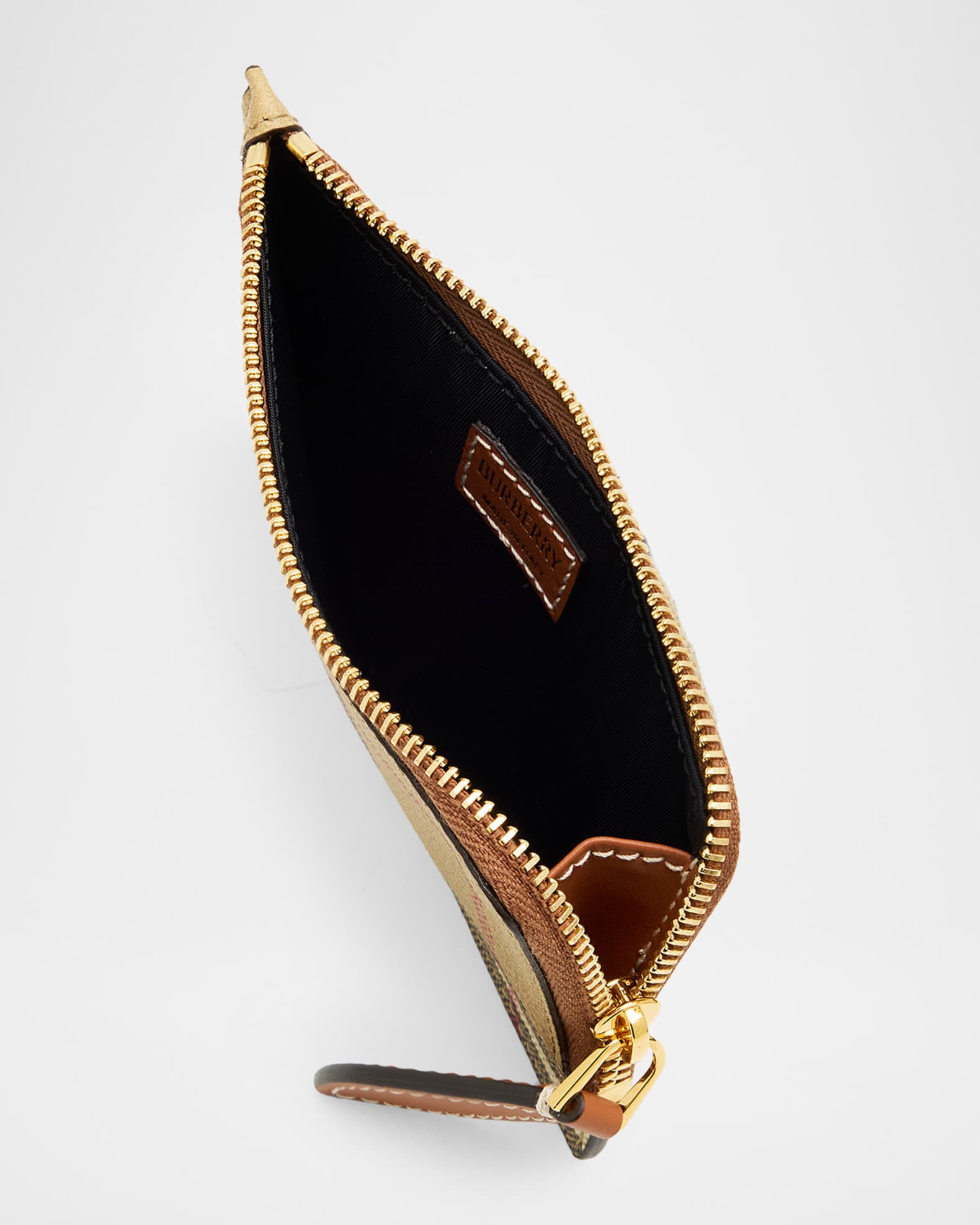 Burberry Somerset Check Grain Leather Wallet | Neiman Marcus