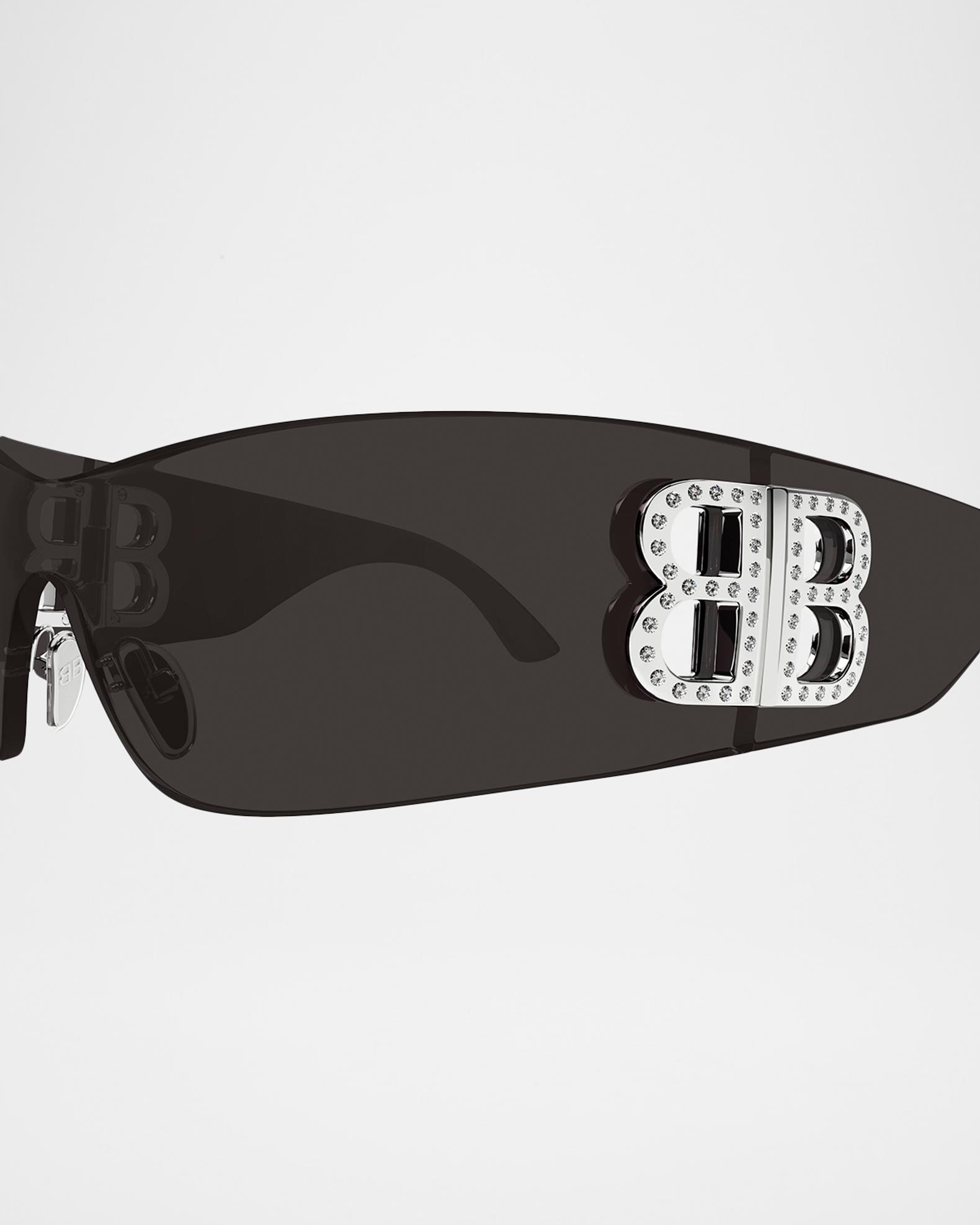 Balenciaga Bossy BB-Hinge Rimless Nylon Shield Sunglasses | Neiman 