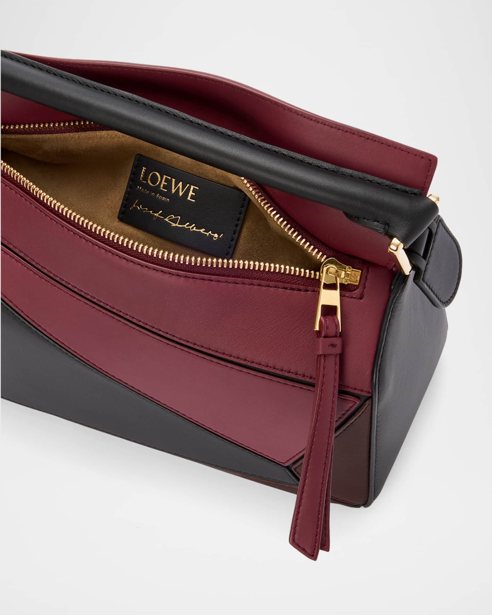 Loewe x Albers Puzzle Square Shoulder Bag in Leather | Neiman Marcus
