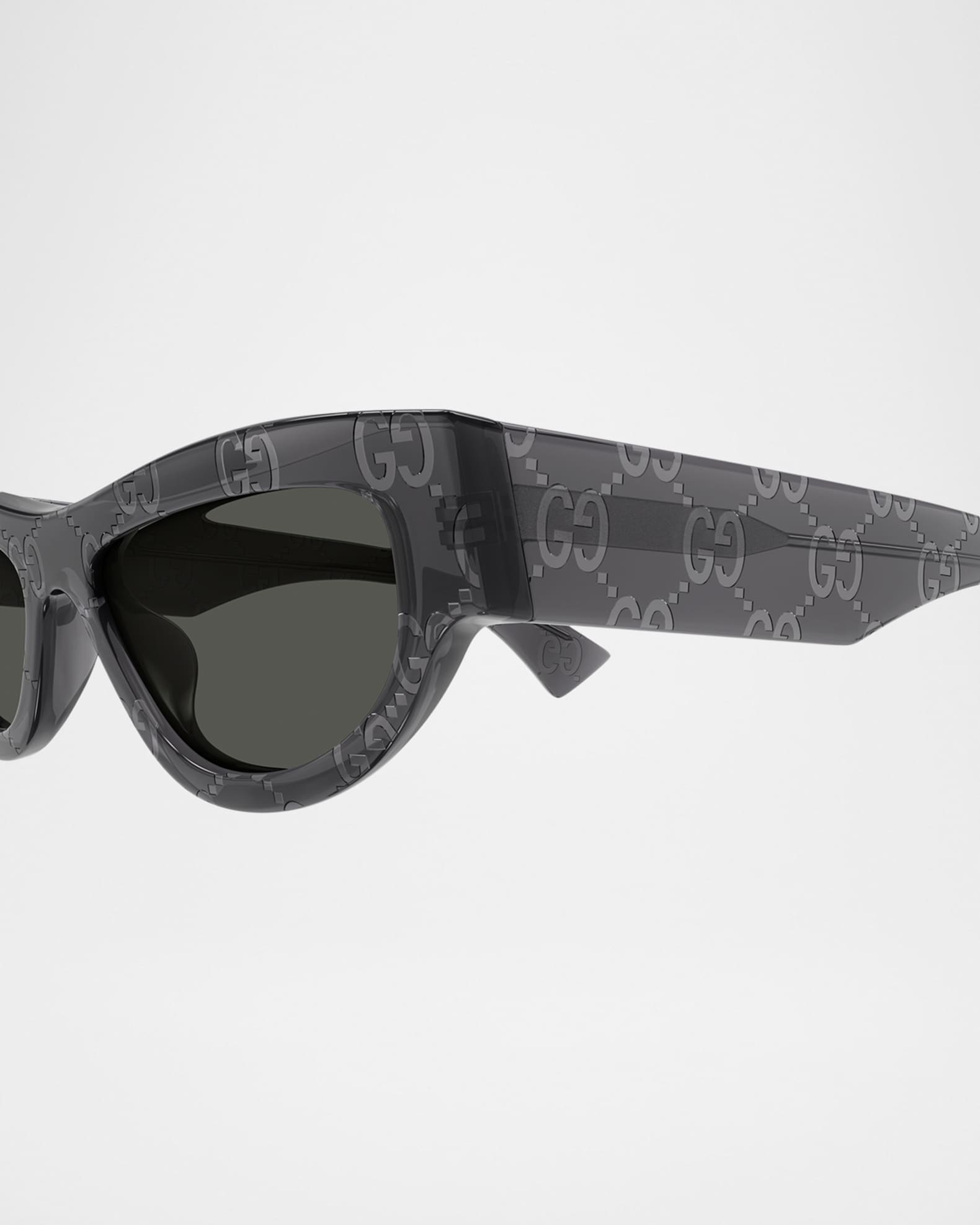 Gucci Miami Logo 53mm Acetate Cat-Eye Sunglasses | Neiman Marcus