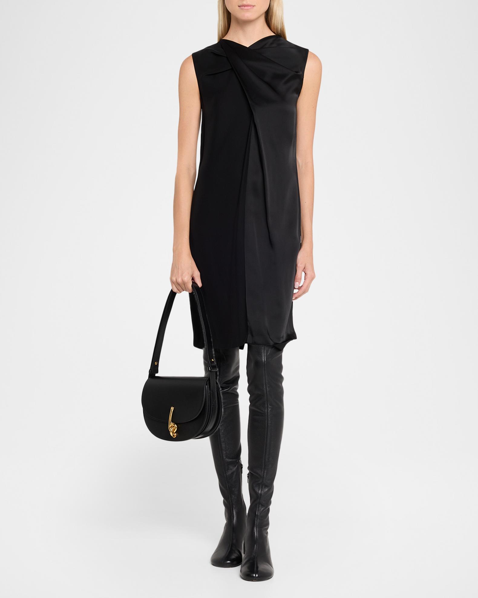 burberry leather dress Burberry Fitted Leather Dress in Black