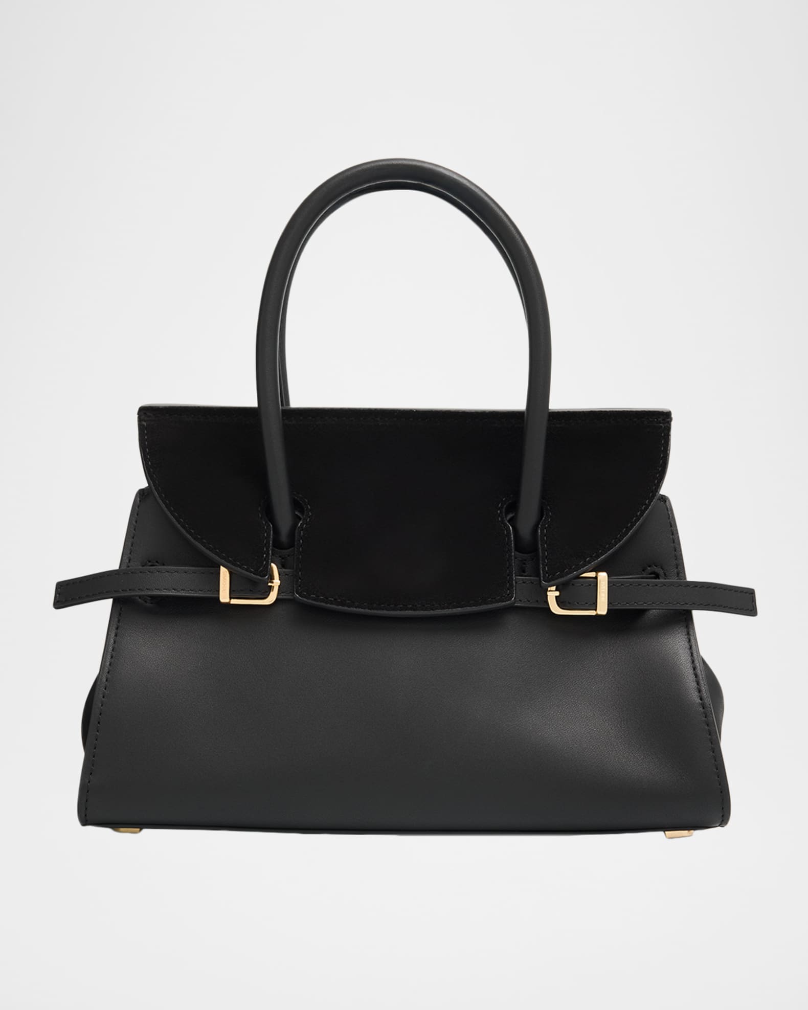 バッグ SHIMARIKEN SeasarBag leather Black SIMKHAI River Small Suede Flap Top-Handle Bag | Neiman Marcus