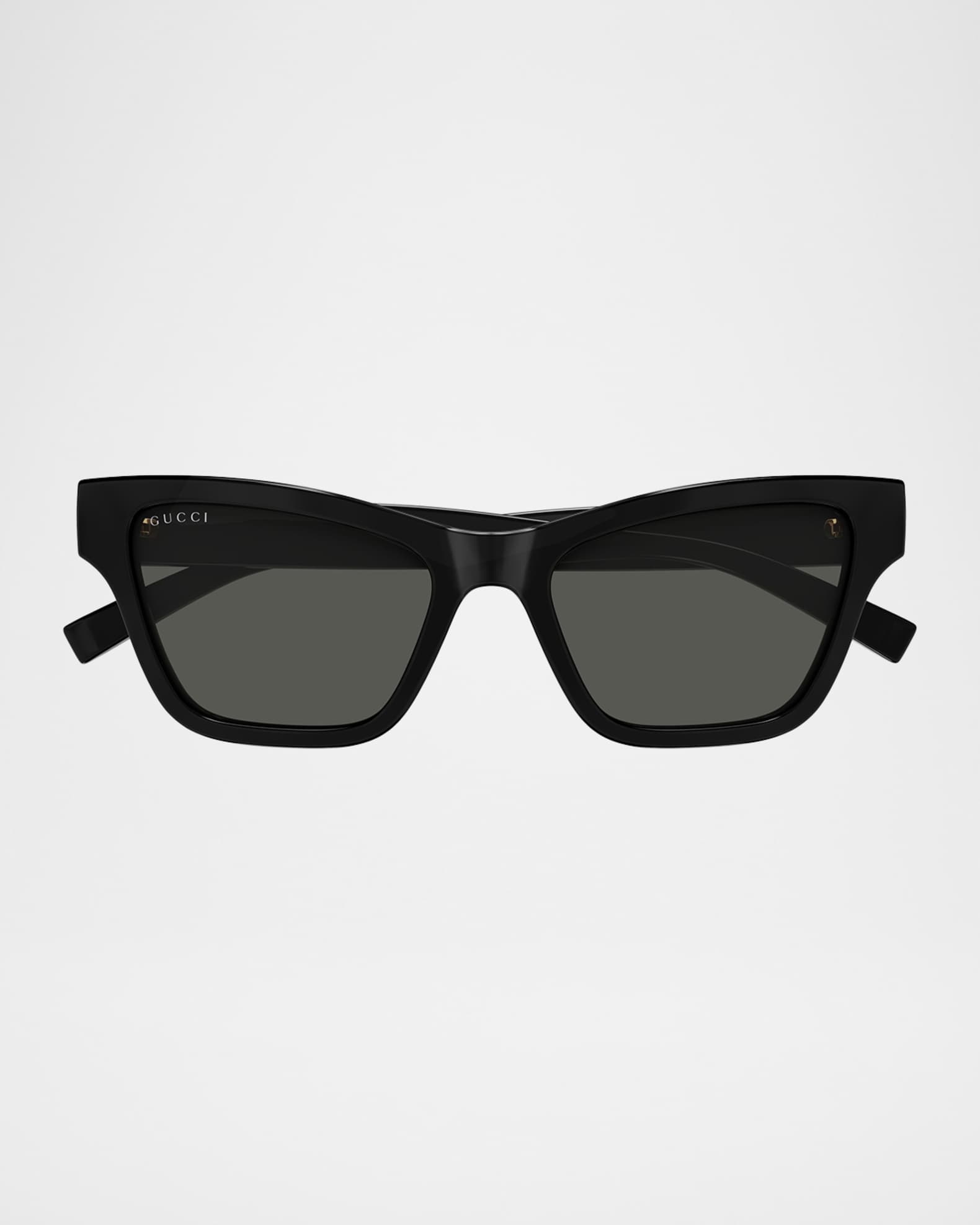 Gucci Gucci Lines 53mm Acetate Cat-Eye Sunglasses | Neiman Marcus