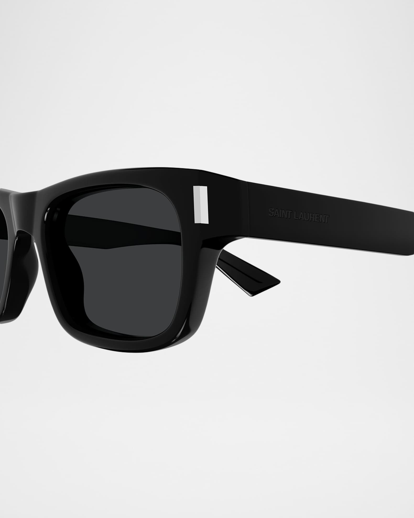 Saint Laurent Men's SL 83-001 Acetate Rectangle Sunglasses