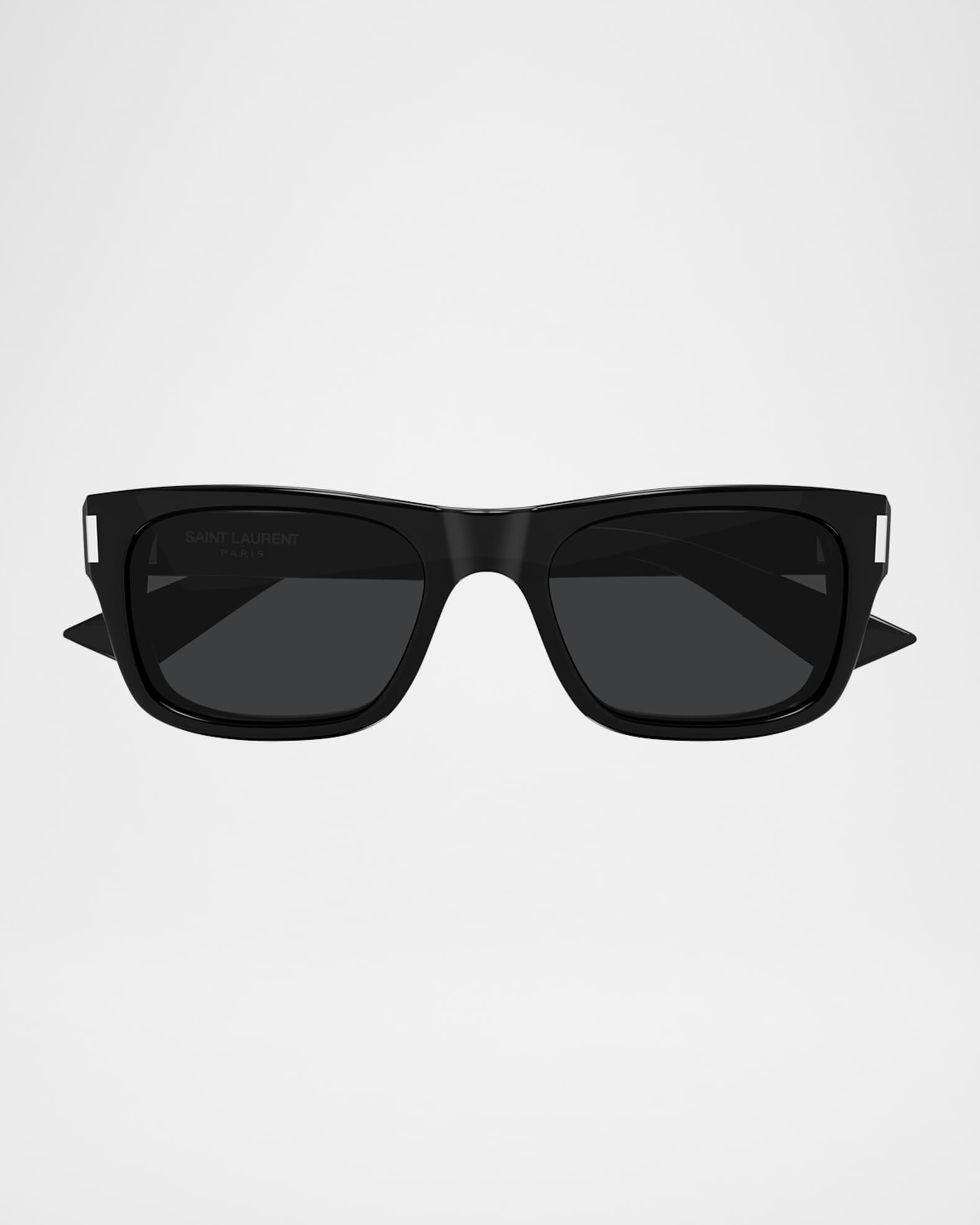 Saint Laurent Men's SL 83-001 Acetate Rectangle Sunglasses