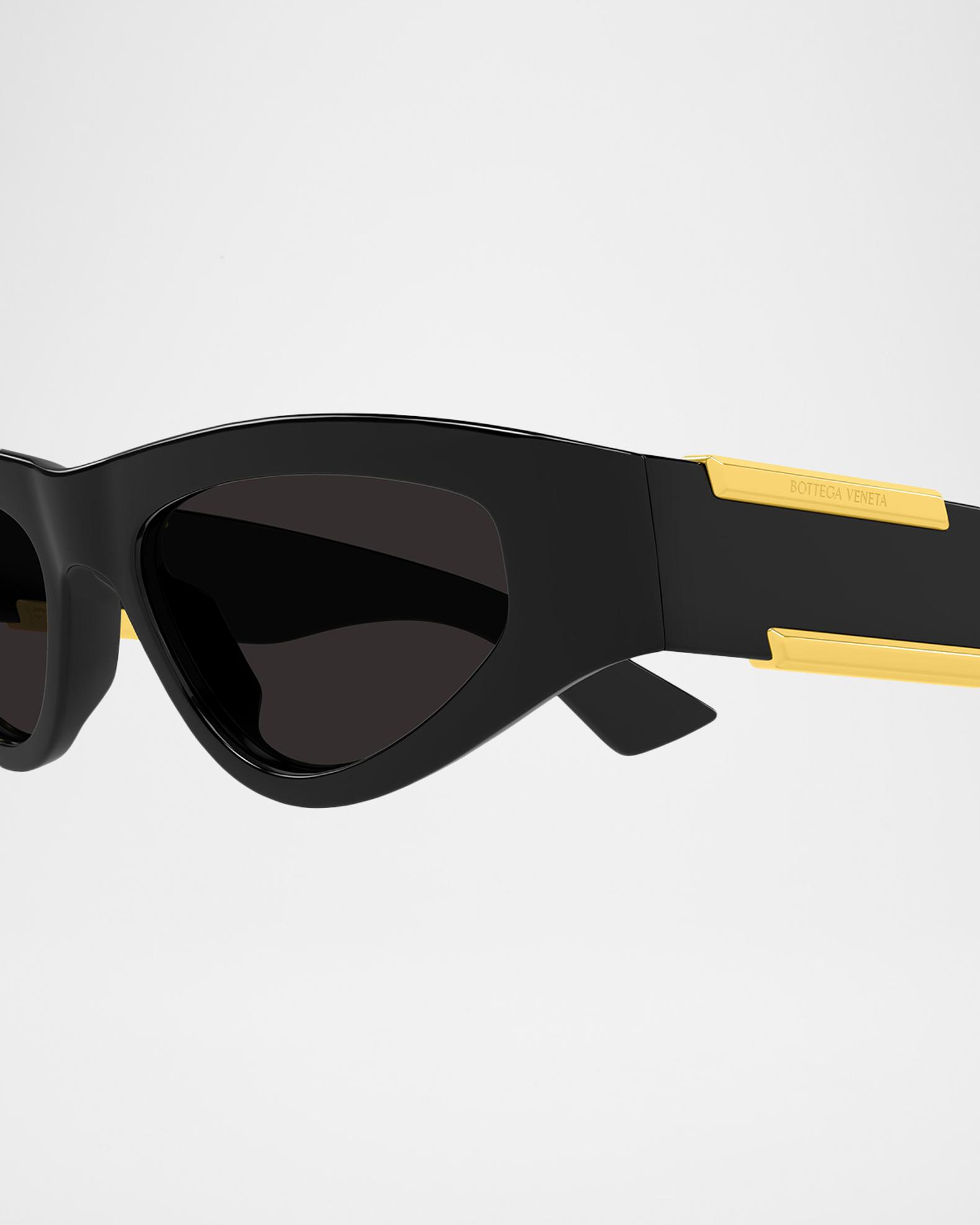 Bottega Veneta Sunglasses- Cat Eye Black Intrecciato Sunglasses with Woven Case Bottega Veneta BV1265S 001 Sunglasses - US main image 4