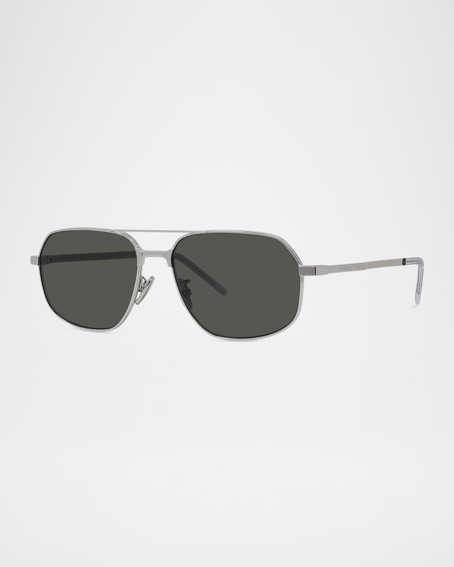 Givenchy GV One 57mm Metal Aviator Sunglasses | Neiman Marcus