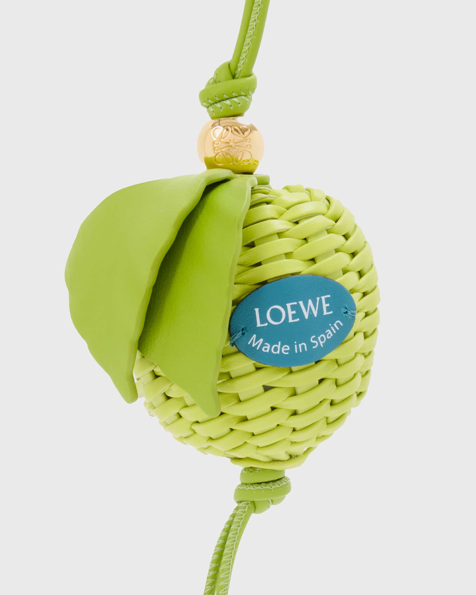 Loewe Granny Smith Apple Bag Charm | Neiman Marcus