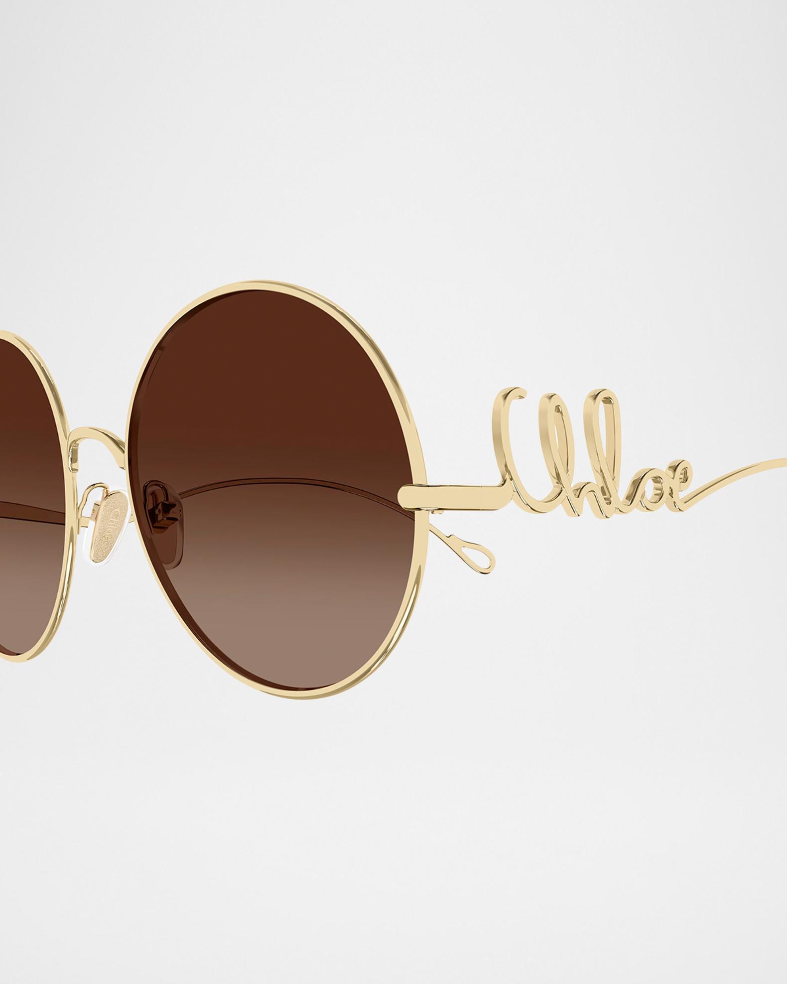 Chloe sunglasses CHLOÉ EYEWEAR Tubolar aviator-style tortoiseshell acetate  main image 2