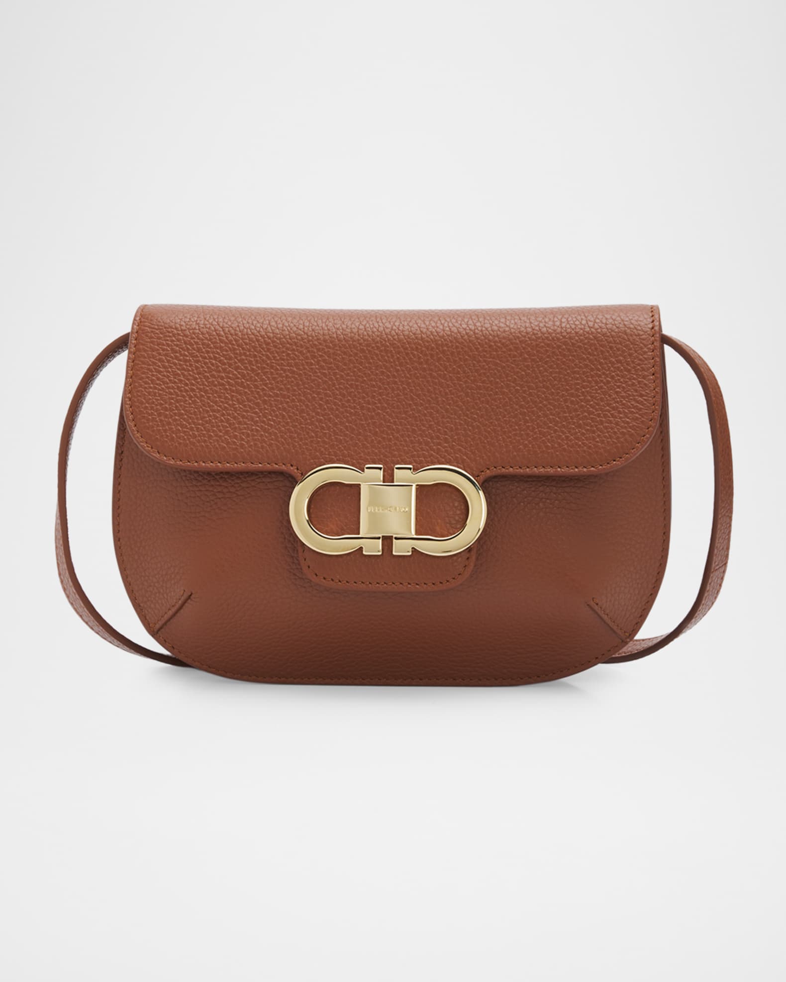Ferragamo Lizzy Gancini Leather Crossbody Bag | Neiman Marcus