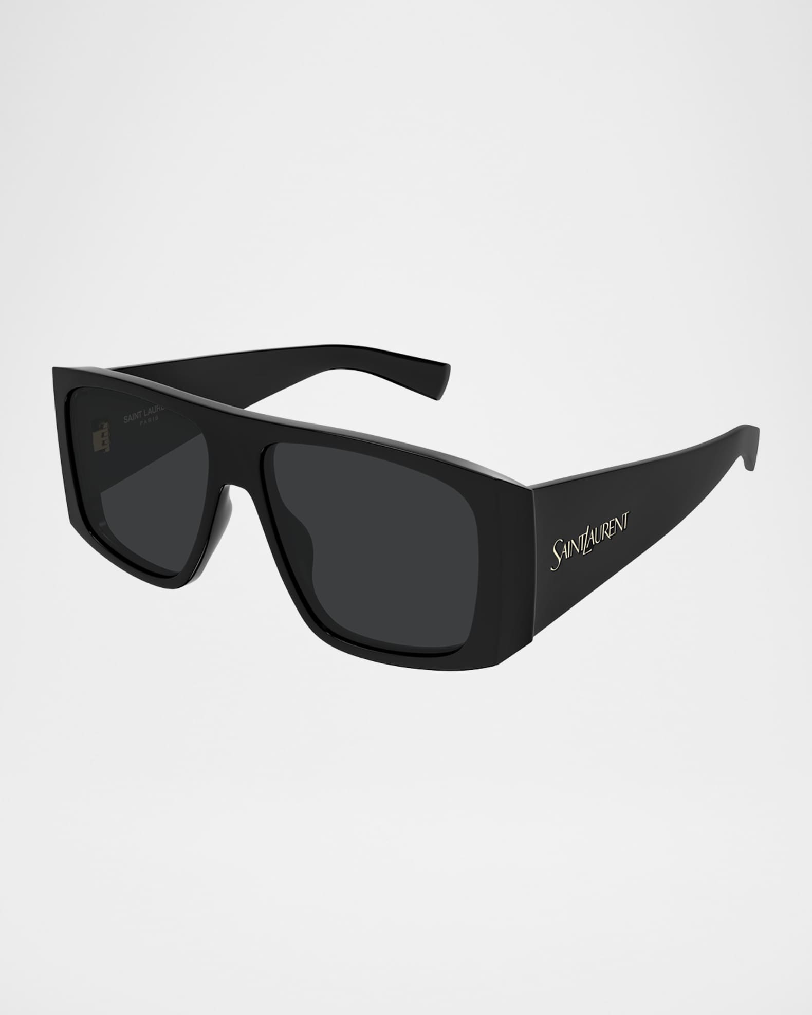 Osuman N 　Saint Laurent paris サンローラン Saint Laurent 57mm Acetate Semi-Shield Sunglasses | Neiman Marcus