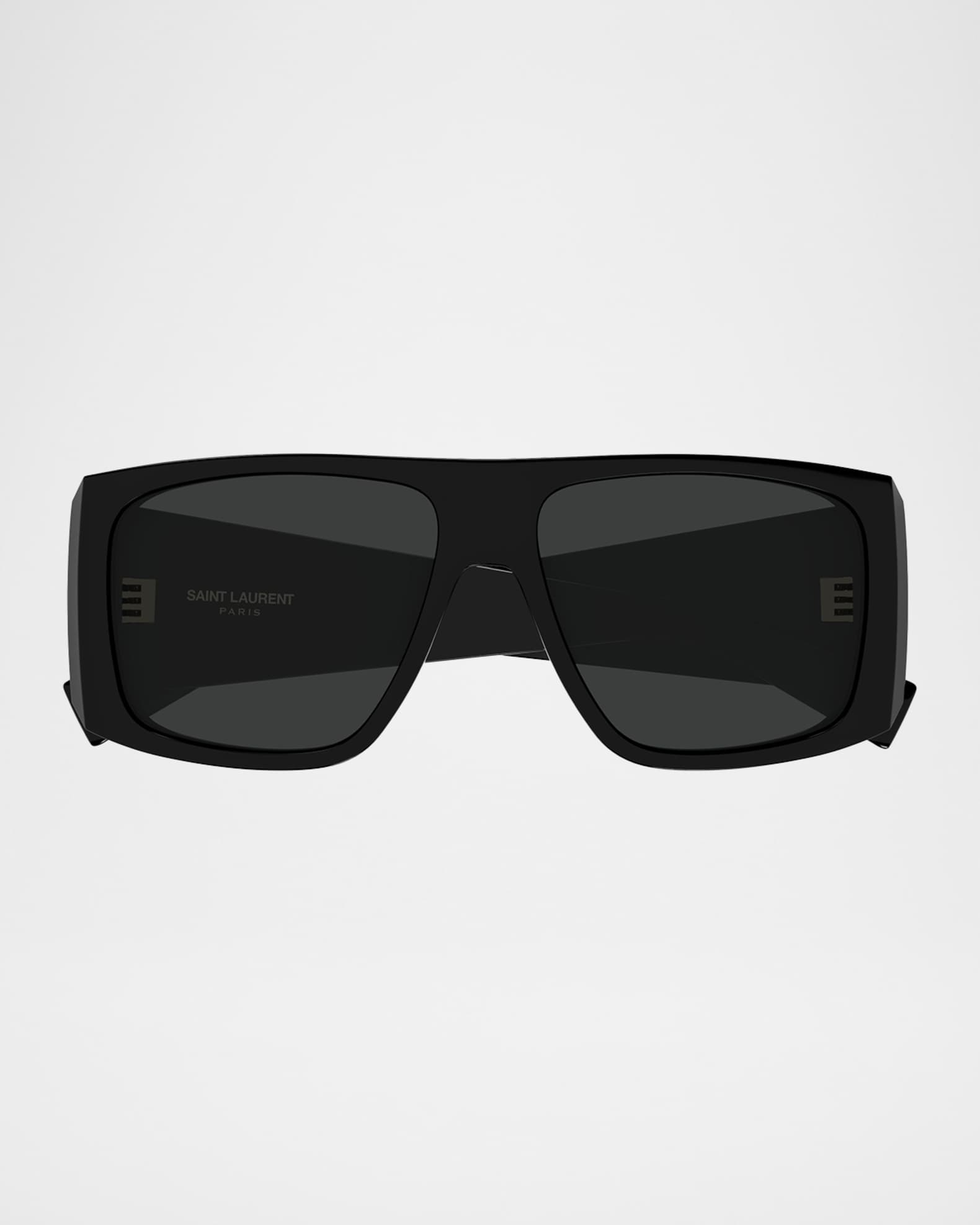 Saint Laurent 57mm Acetate Semi-Shield Sunglasses | Neiman Marcus
