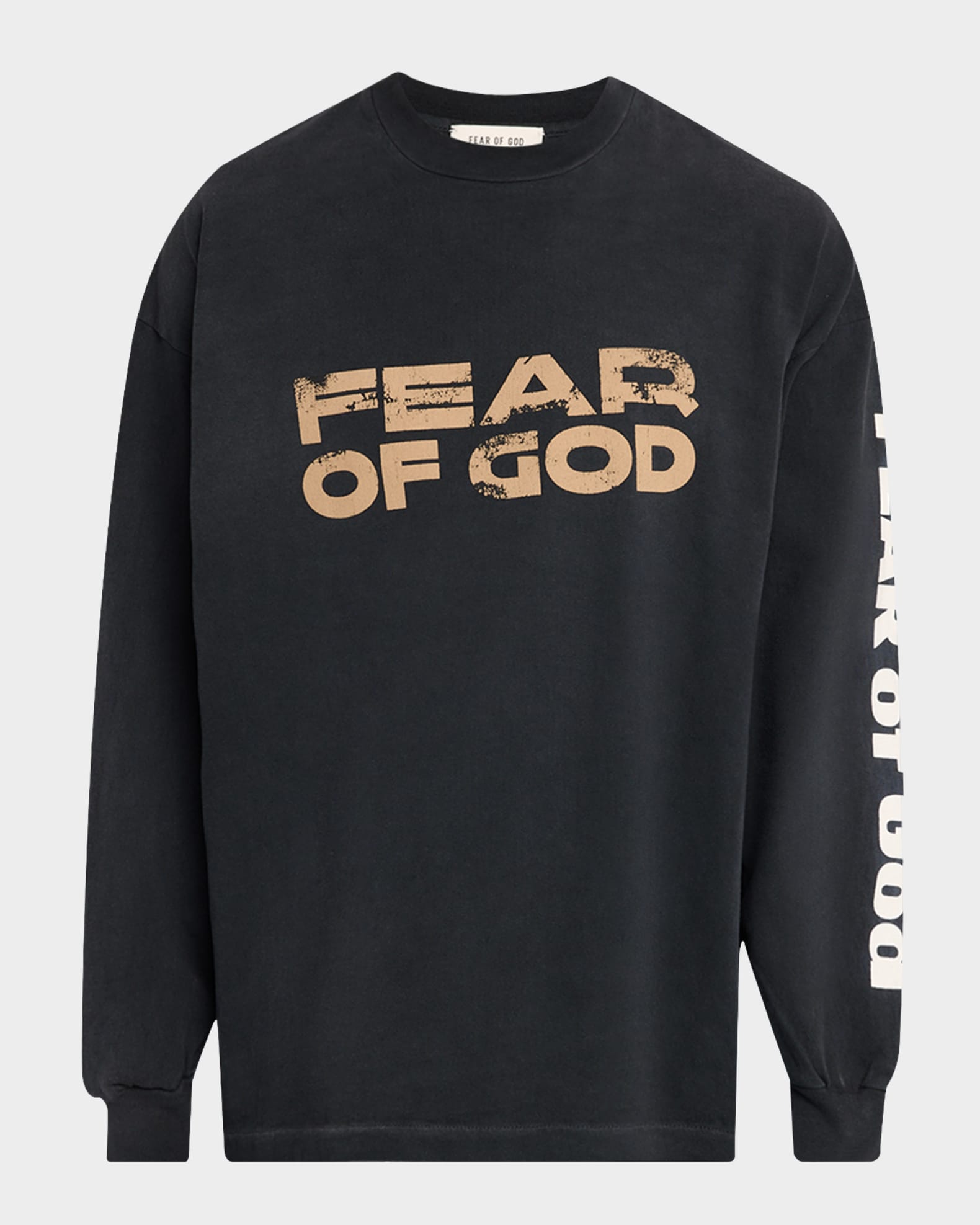 FEAR OF GOD FG LOGO LONG SLEEVE TEE 美品 Fear of God Men's Relaxed Fit Logo Long-Sleeve T-Shirt | Neiman Marcus