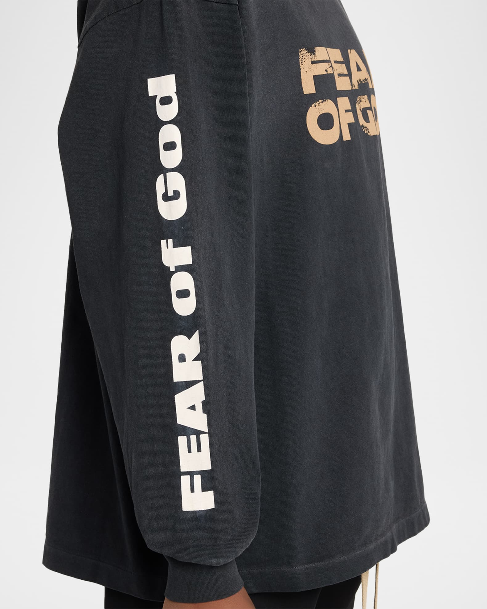 Fear of God Men's Relaxed Fit Logo Long-Sleeve T-Shirt | Neiman Marcus