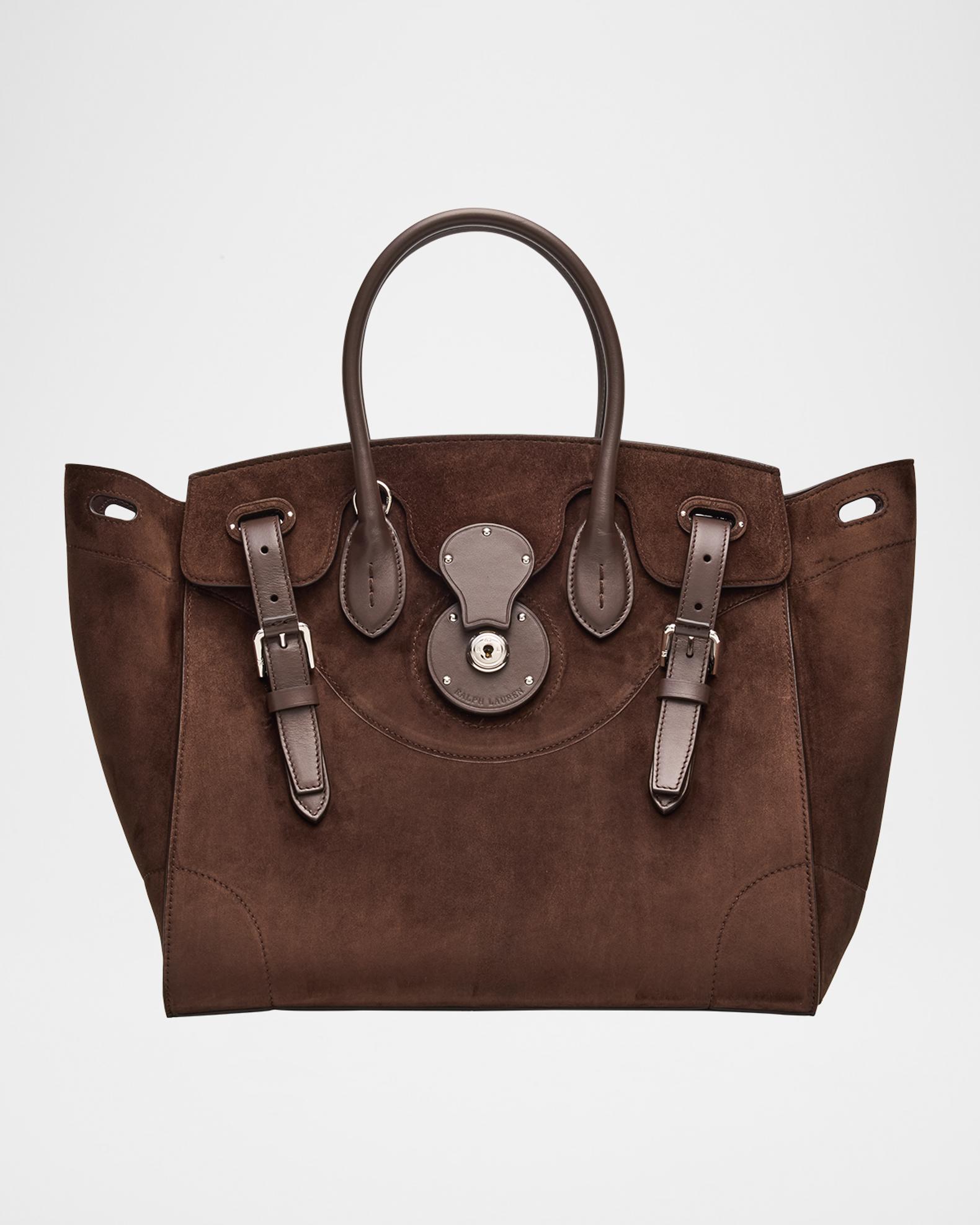 Ralph Lauren Collection Soft Ricky 33 Suede Top-Handle Bag 