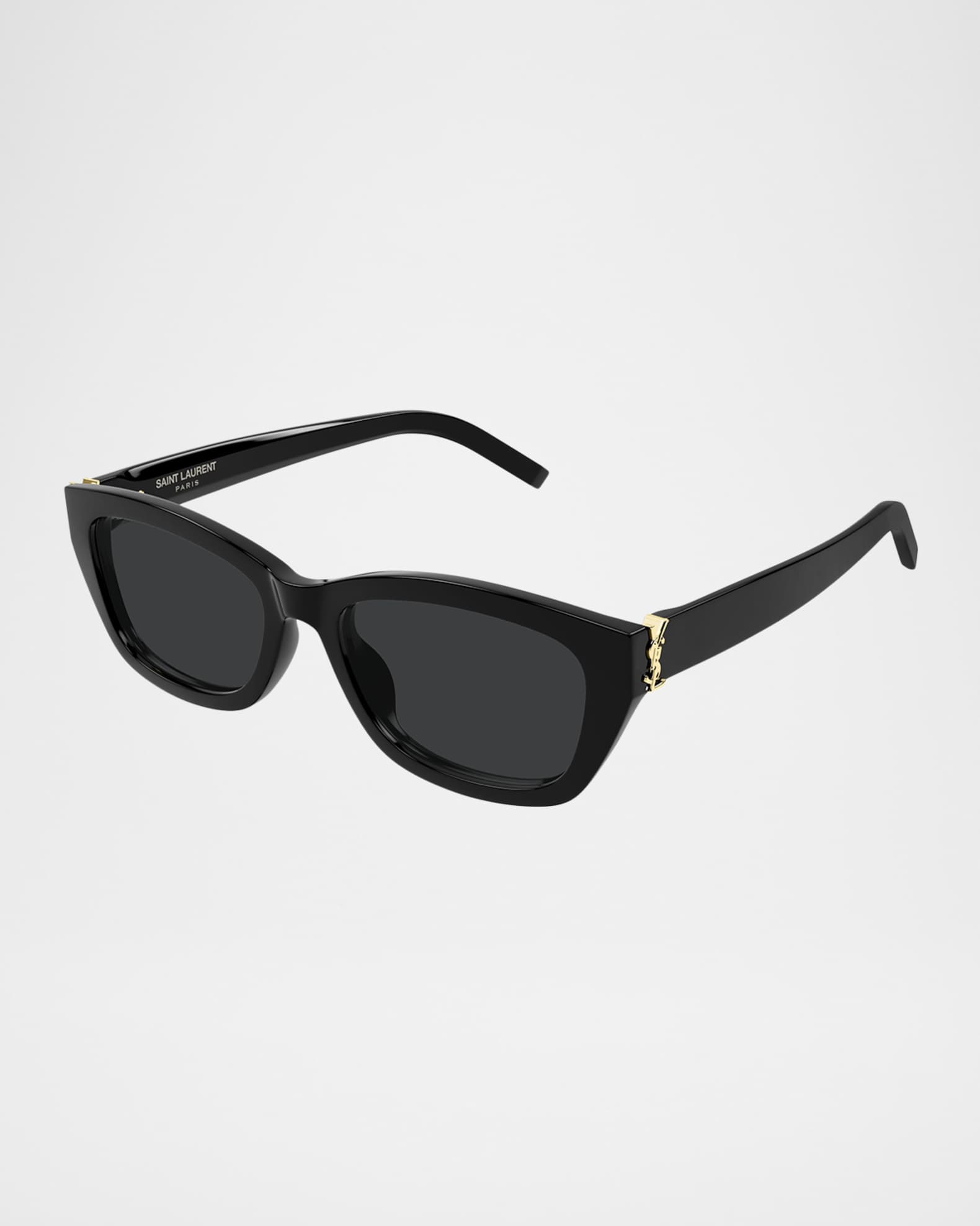 Saint Laurent YSL 55mm Rectangular Acetate Sunglasses | Neiman Marcus