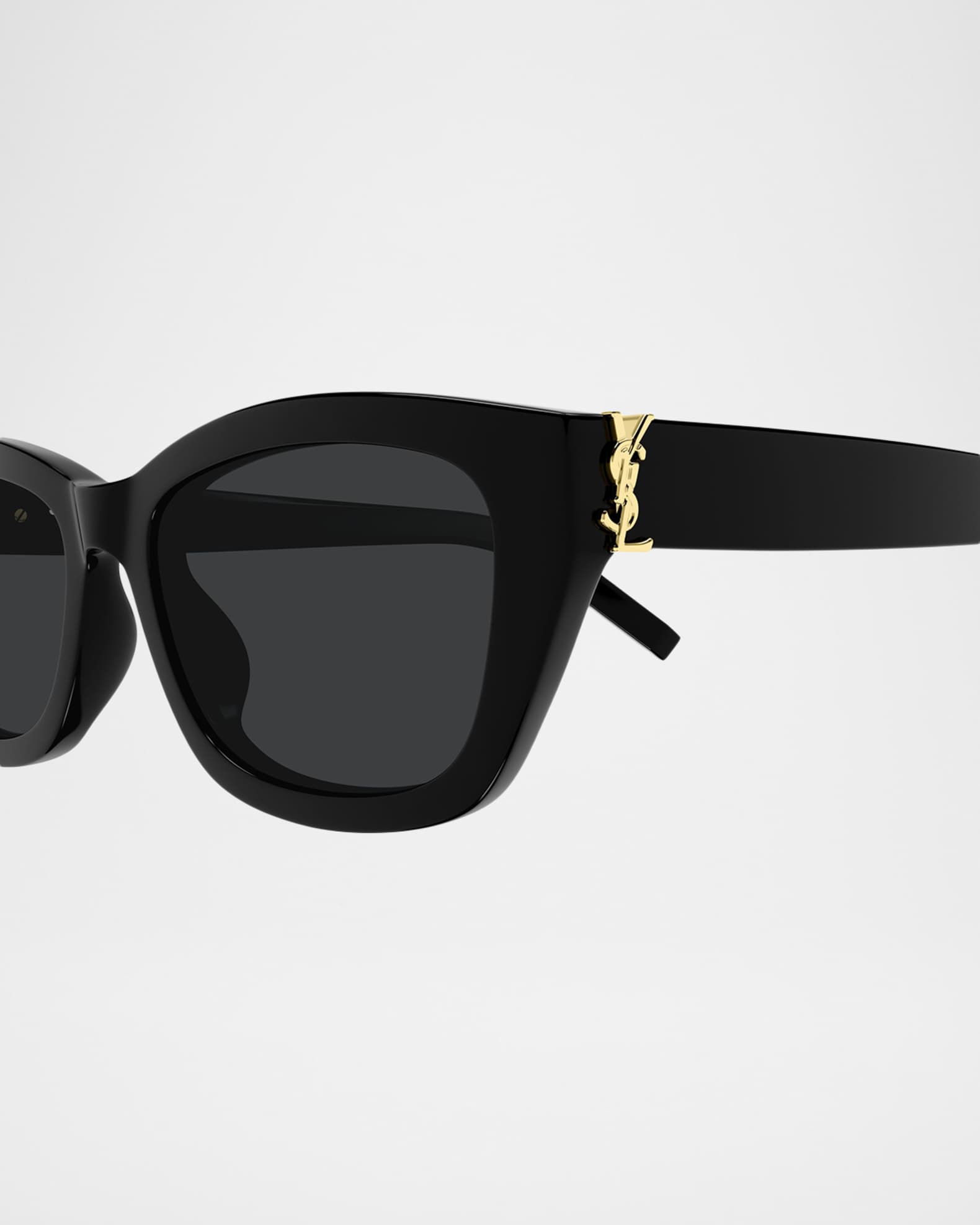 Saint Laurent YSL 55mm Rectangular Acetate Sunglasses | Neiman Marcus