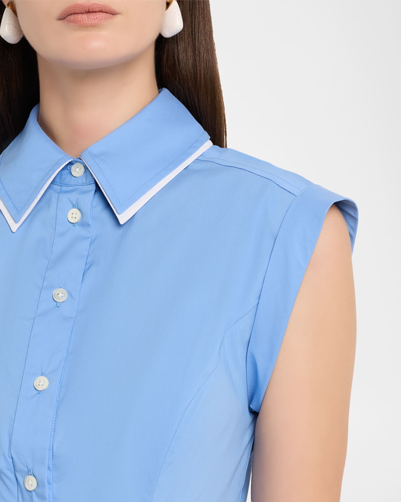 Veronica Beard Westcott Button-Front Mini Dress | Neiman Marcus