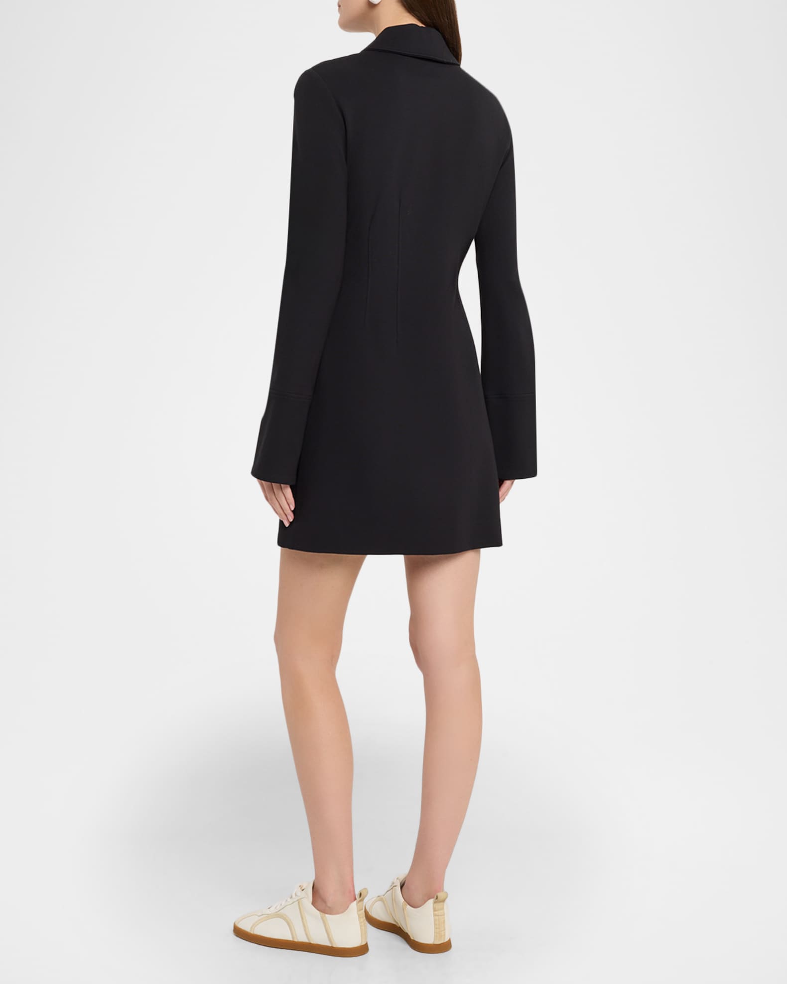 dark blue long sleeve homecoming dress Cute dark blue tea length prom dress, blue homecoming dress  toptby