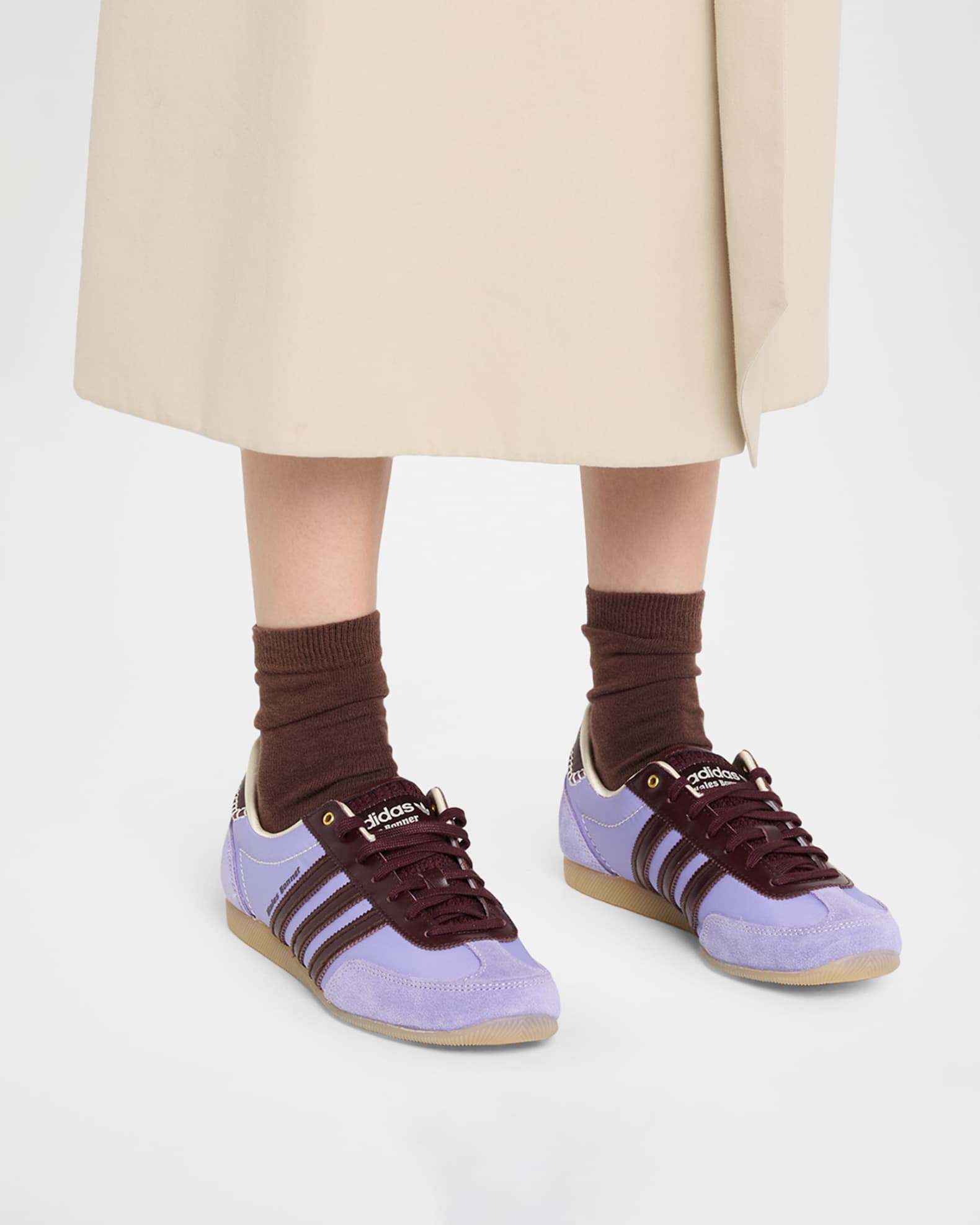 Y-3 x Wales Bonner Men's Textile Low-Top Sneakers | Neiman Marcus