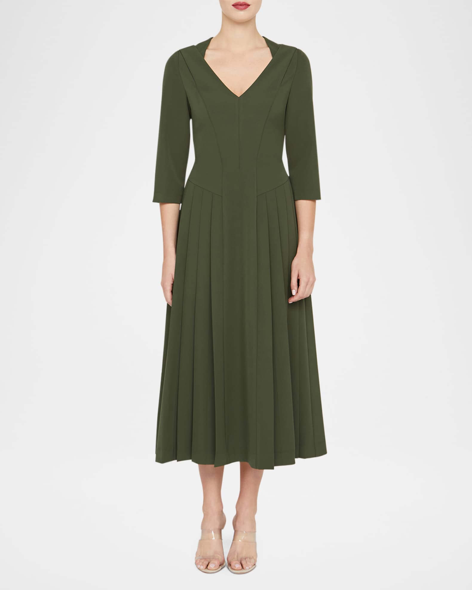 knee length dresses for ladies Giovana Midi Dress – Kay Unger main image 0