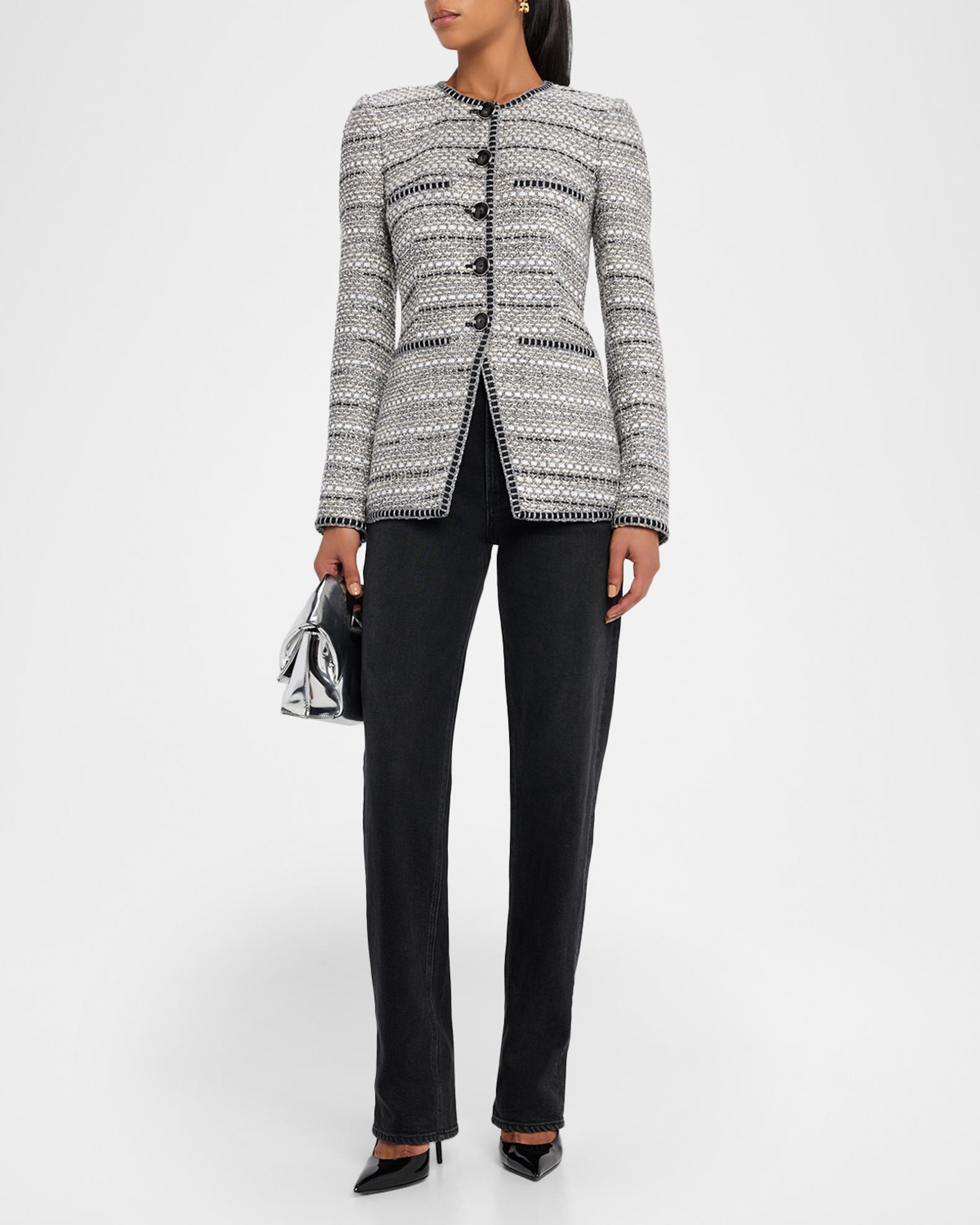 Veronica Beard Alessia Tailored Tweed Jacket | Neiman Marcus
