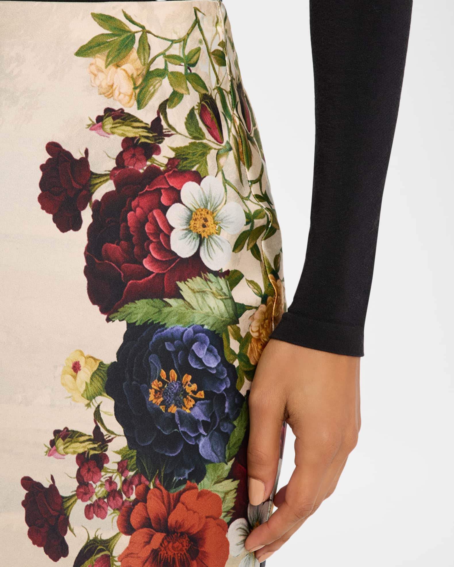 Alice + Olivia Forbidden Forest Maeve Slip Skirt | Neiman Marcus