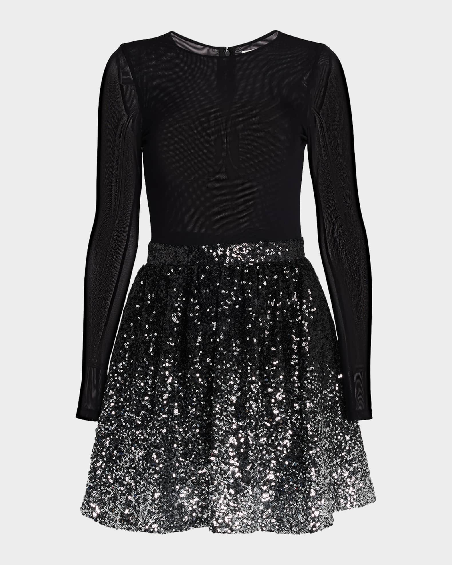 alice and olivia black and white sequin dress Amanda Uprichard Puzzle Vest – 50% Off main image 1