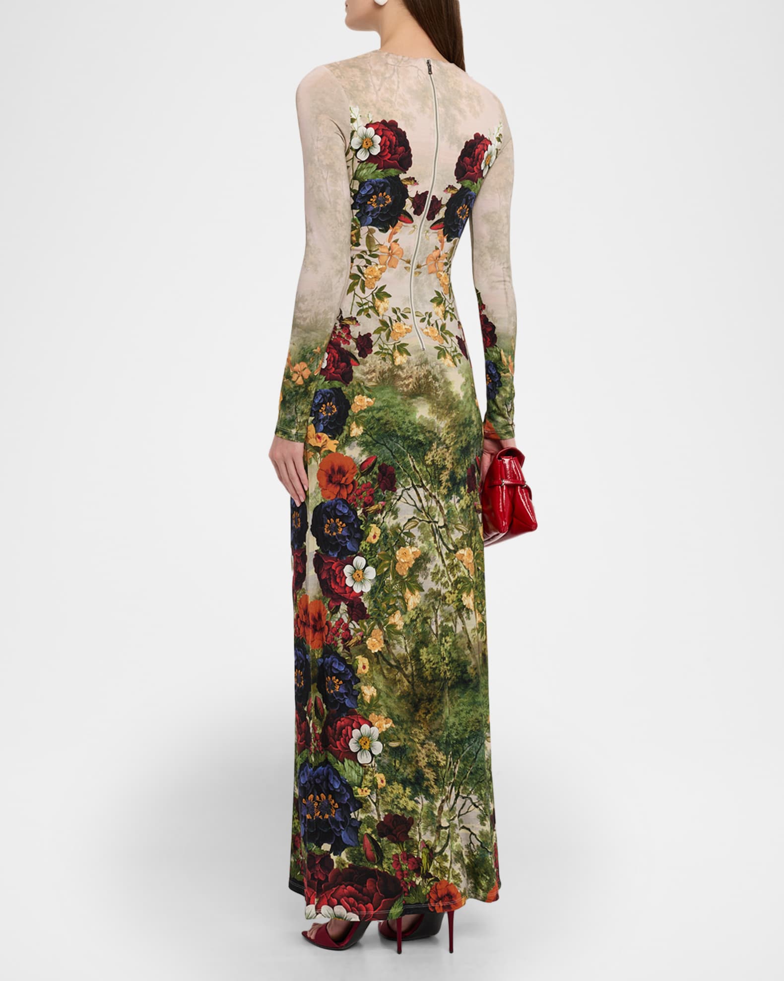 Forbidden Forest Delora Long-Sleeve Maxi Dress