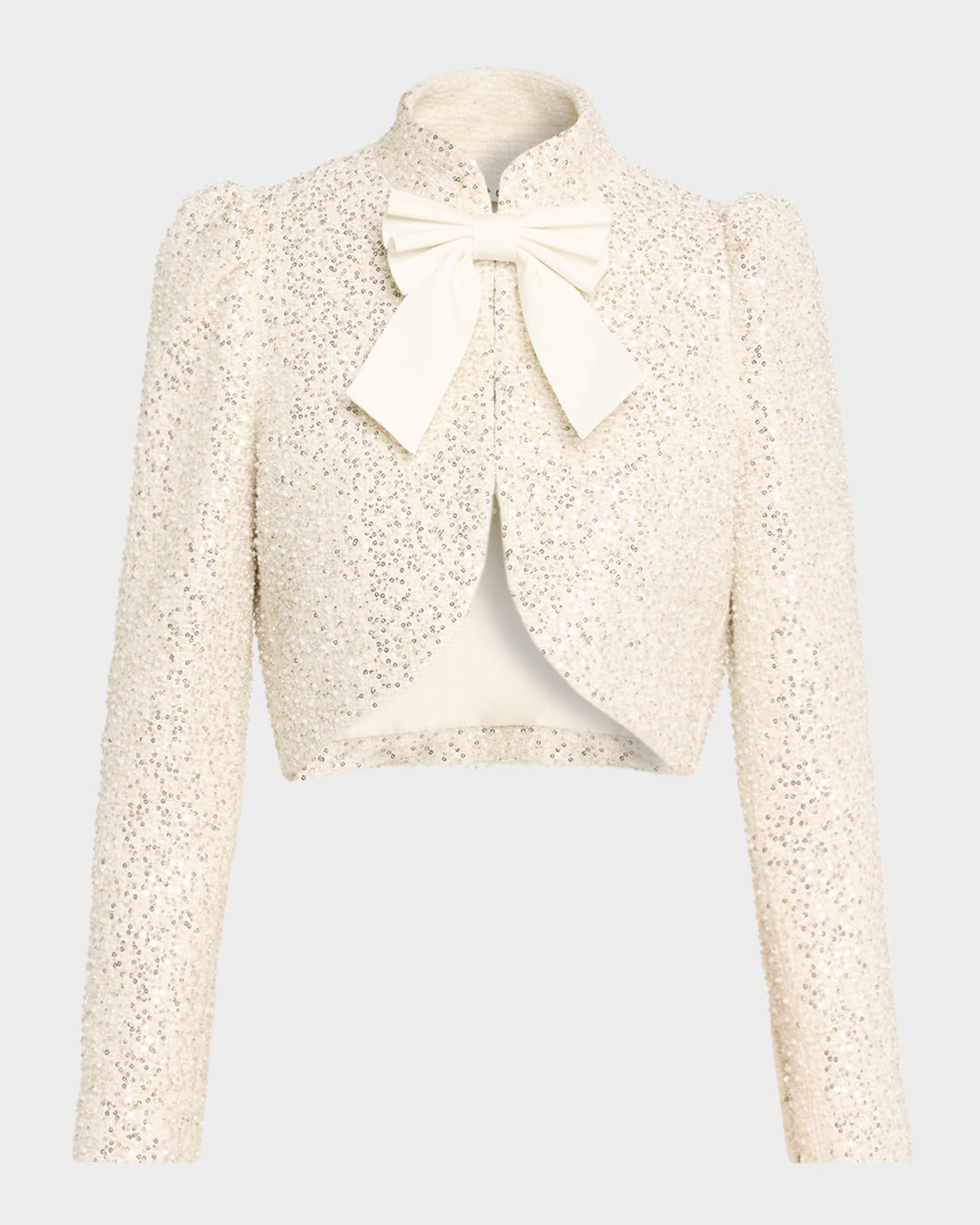 Alice + Olivia Ilaria Embellished Cropped Jacket | Neiman Marcus