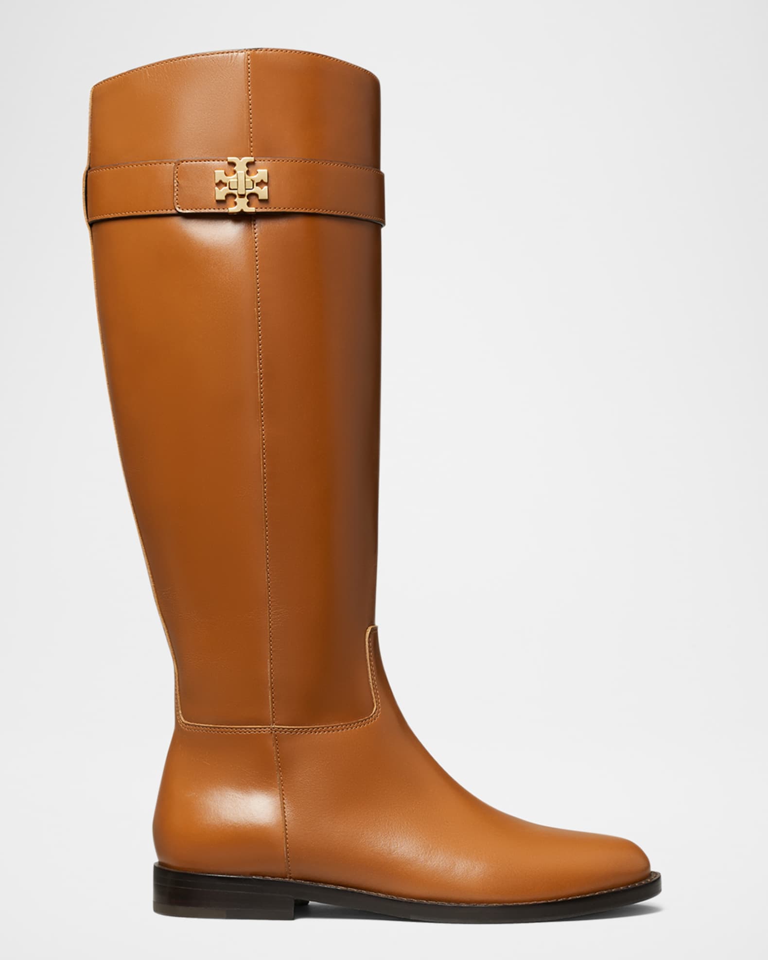 Tory Burch 24.0㎝ Leather riding boots Tory Burch Turnlock Leather Knee-High Riding Boots | Neiman Marcus