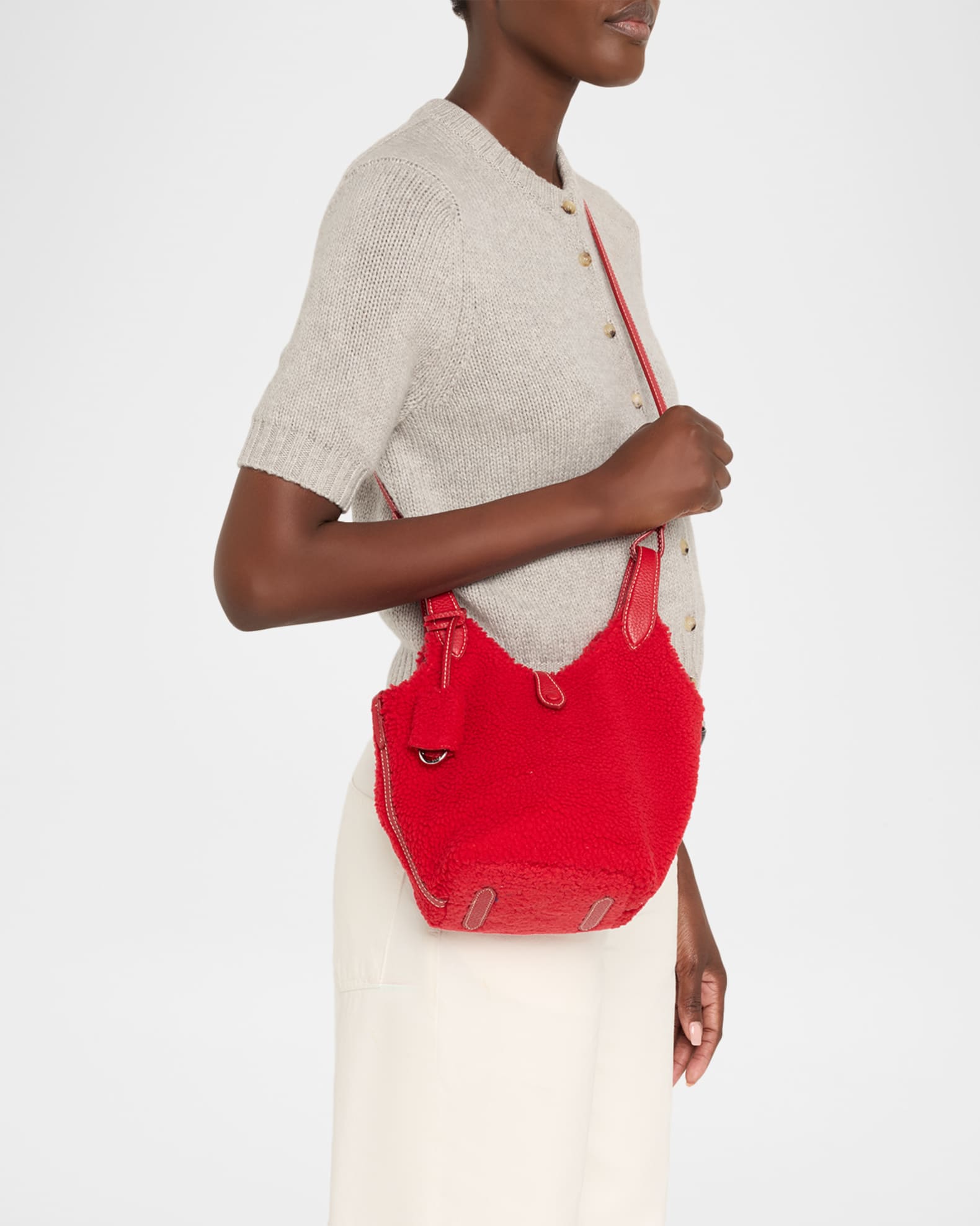 Polo Ralph Lauren Polo Play Shearling Tote & Crossbody Bag