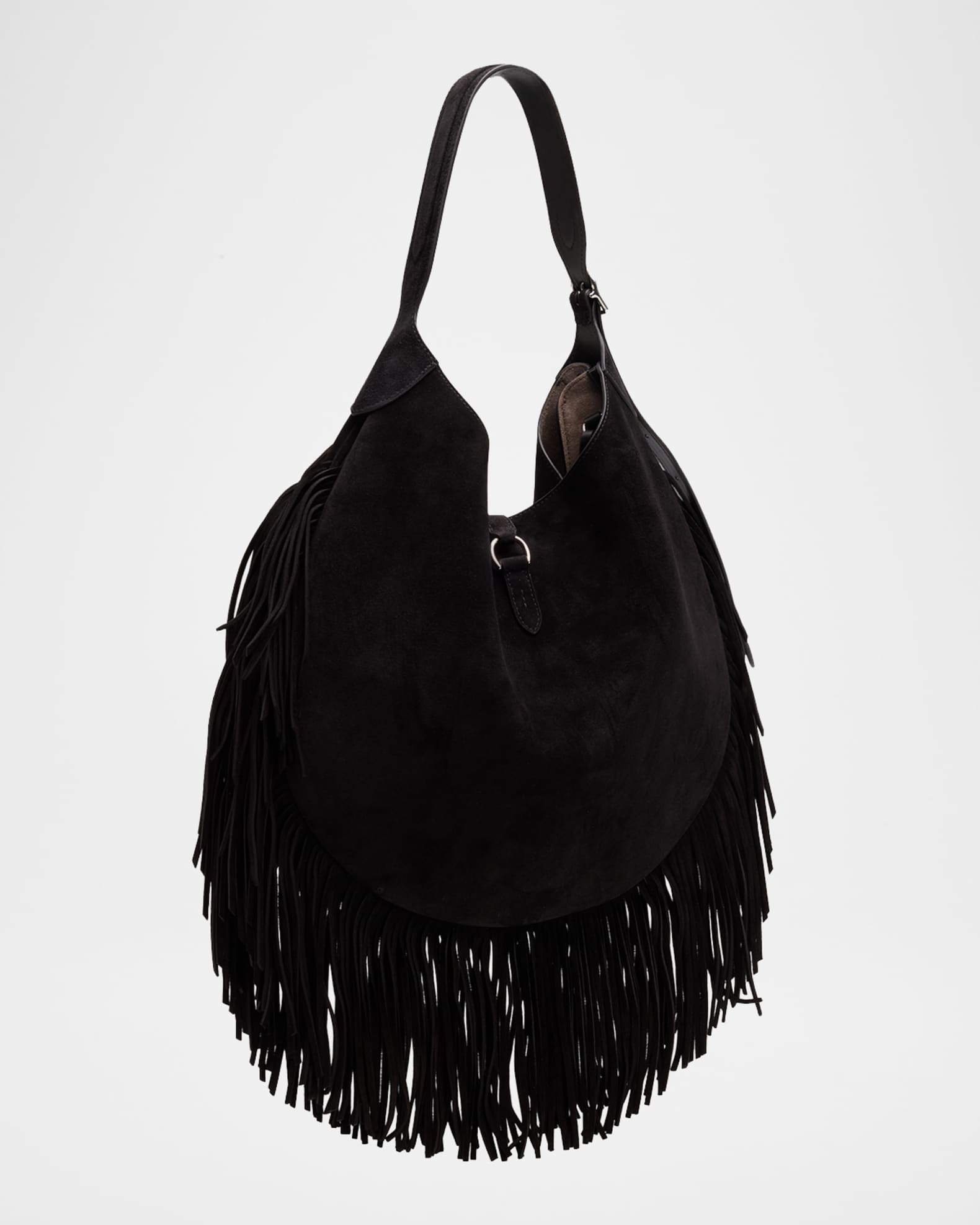 Polo Ralph Lauren Polo ID Large Fringe Suede Shoulder Bag | Neiman