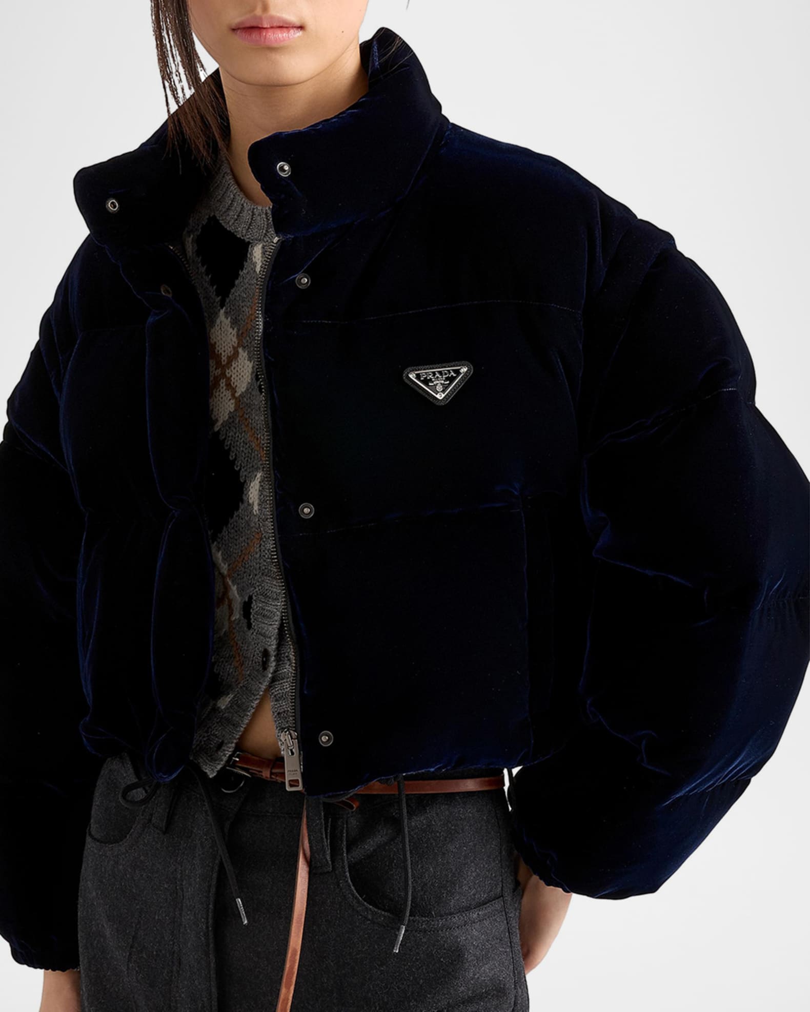 PRADA ジャケット Prada Men's Tech Fleece Full-Zip Sweatshirt | Neiman Marcus