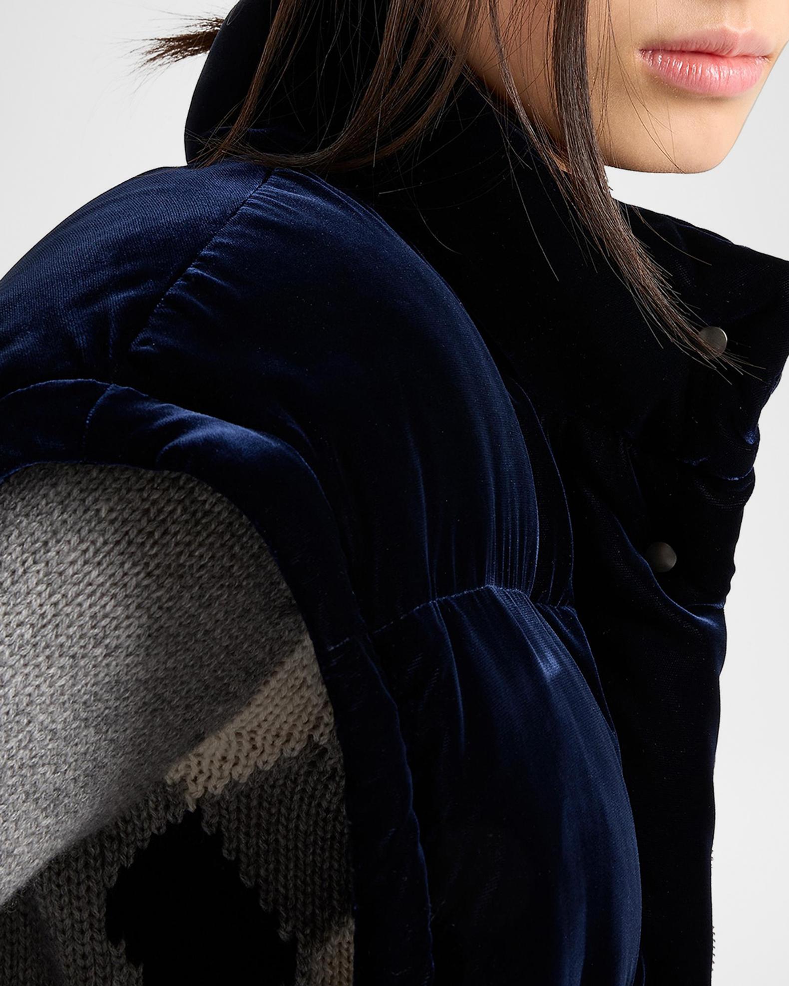Prada Cropped Velvet Down Jacket | Neiman Marcus