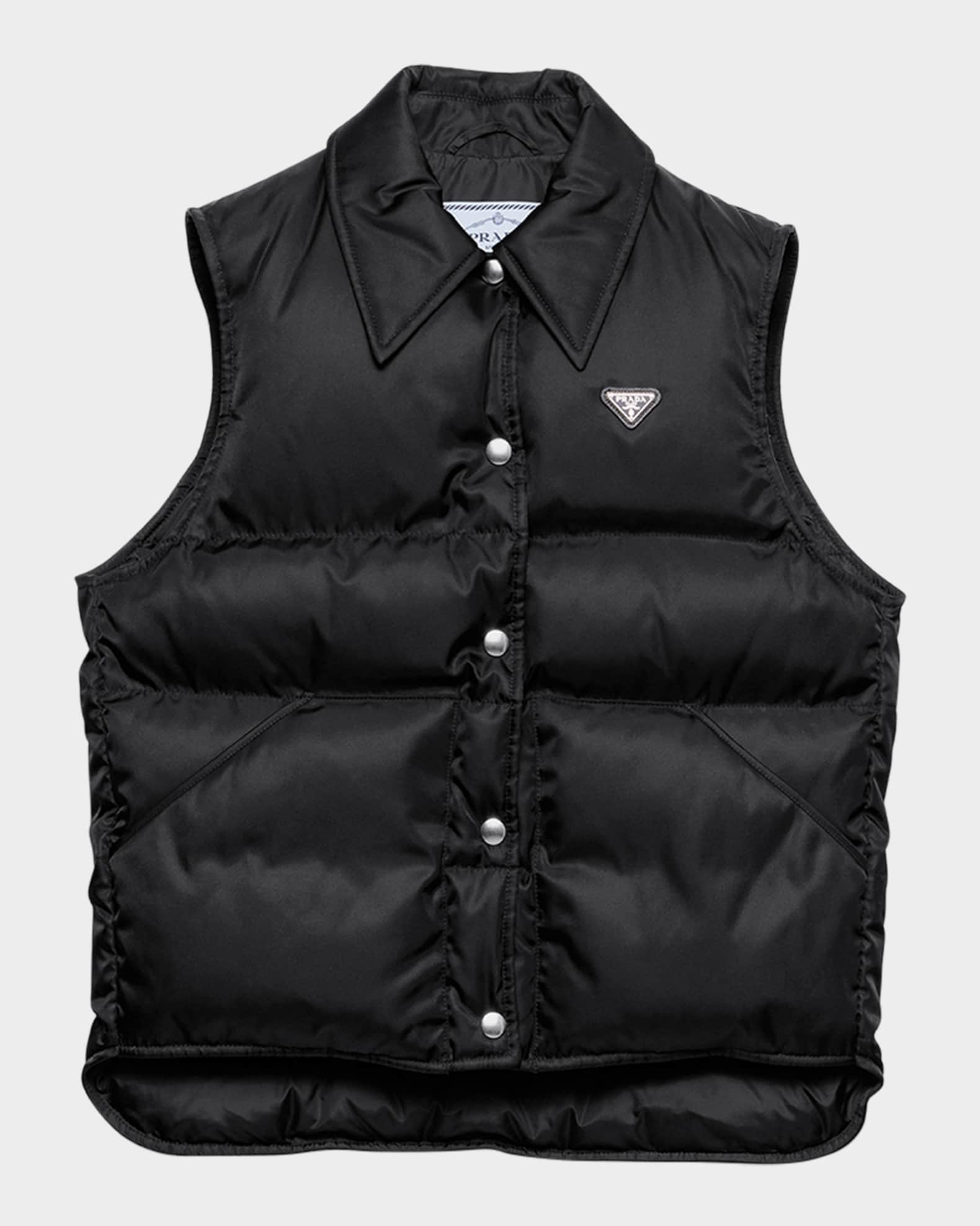 PRADA black Nylon Vest 46 プラダ Black Re-nylon Vest | PRADA