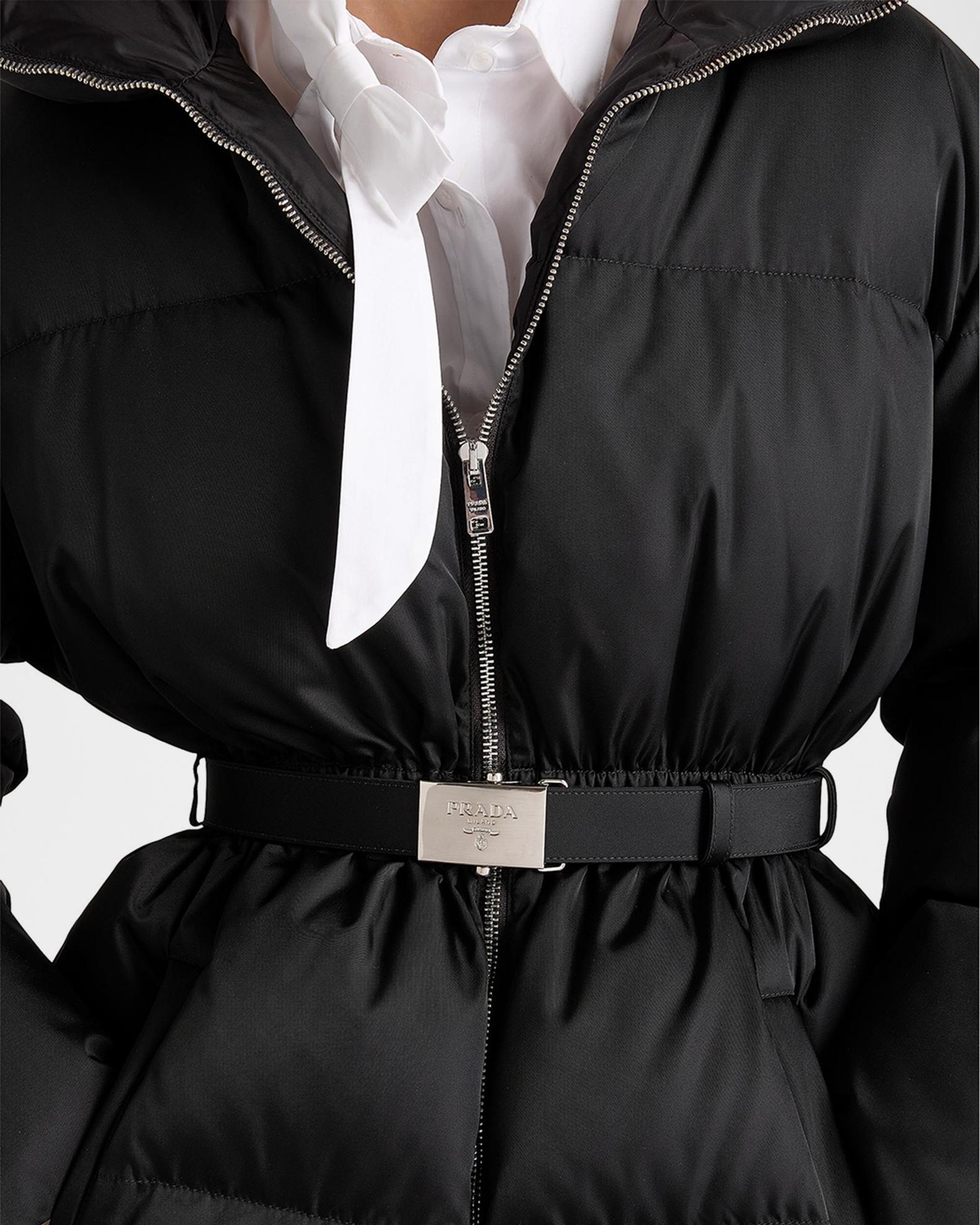Prada Re-Nylon Hooded Down Jacket | Neiman Marcus